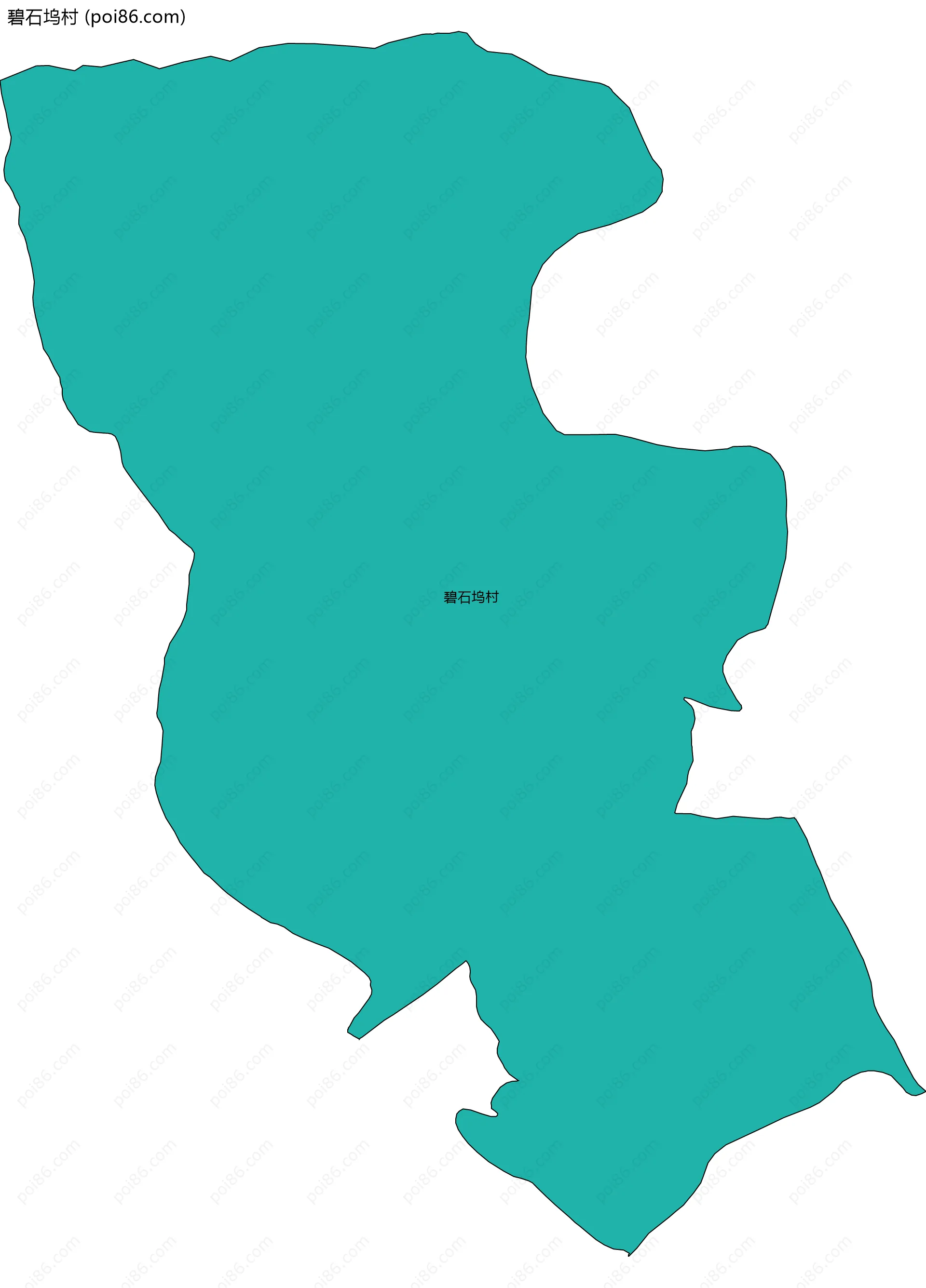 碧石坞村边界地图