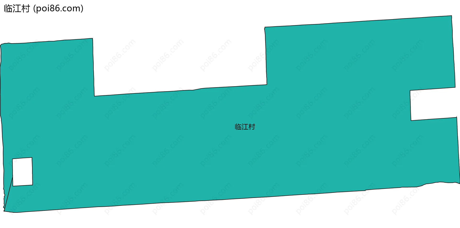 临江村边界地图