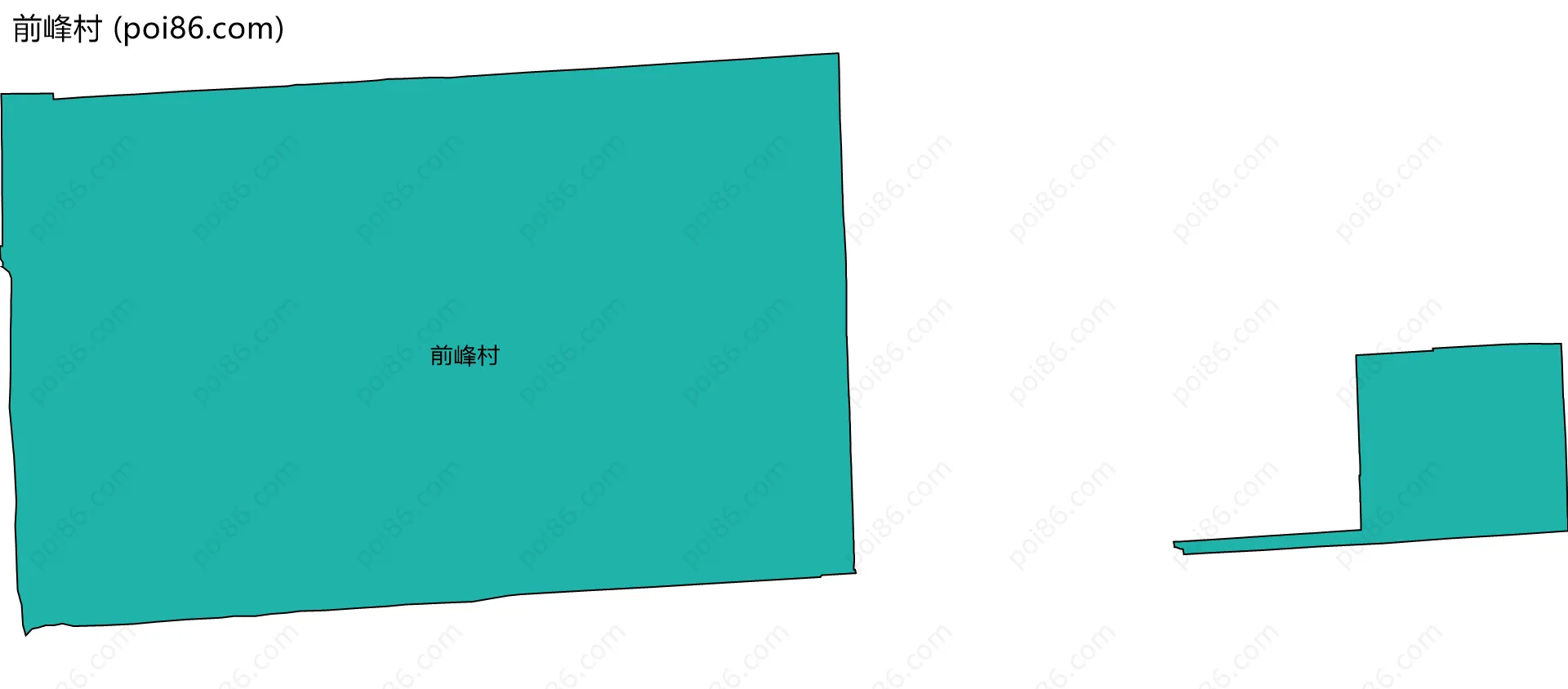 前峰村边界地图