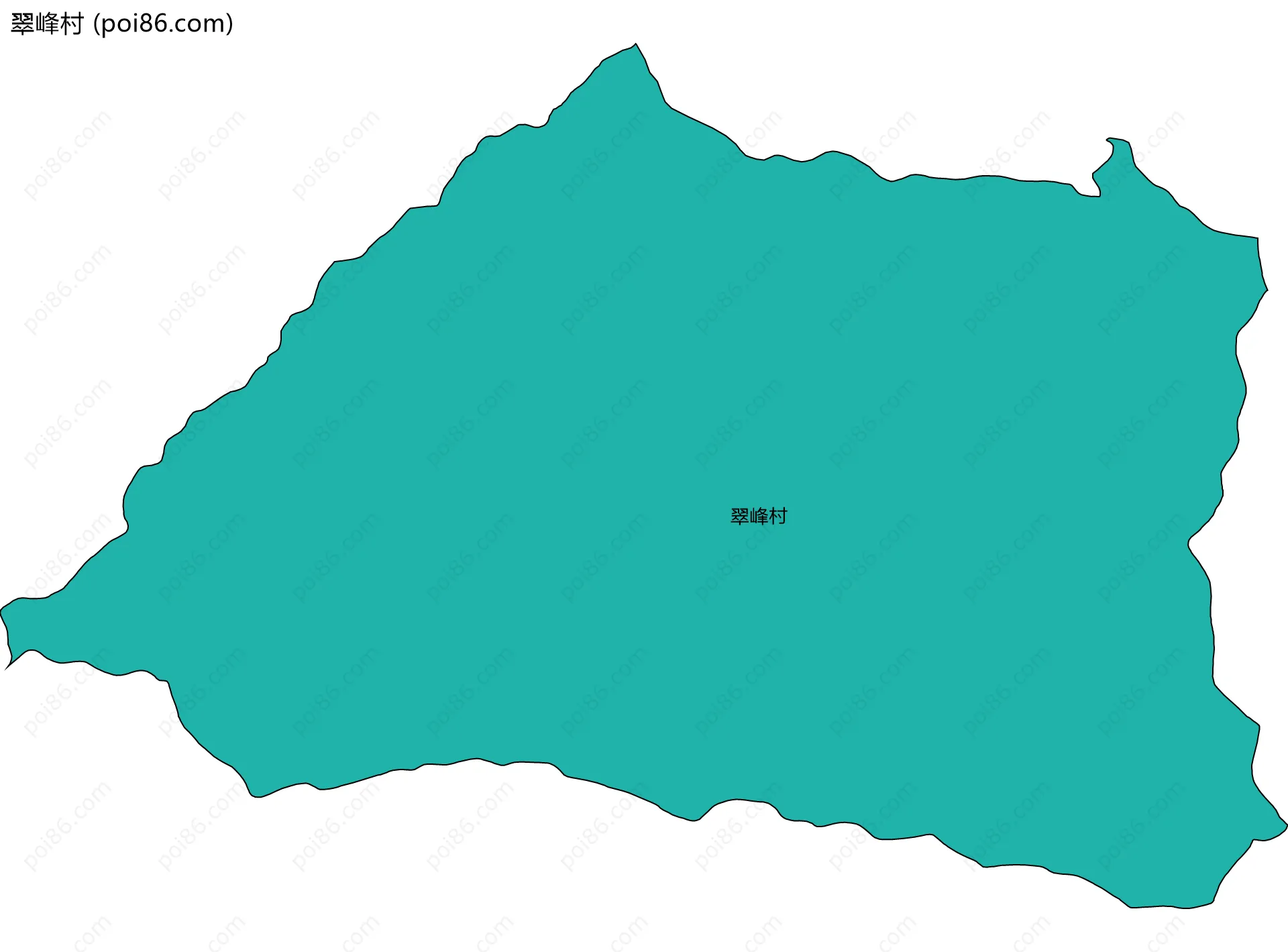 翠峰村边界地图