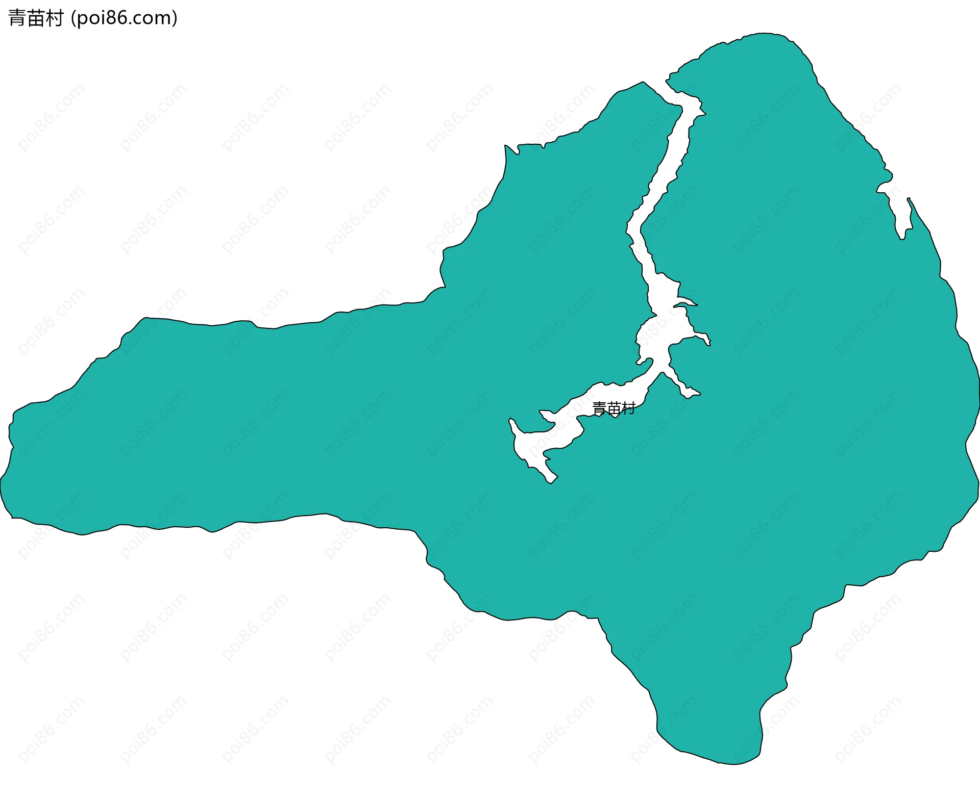 青苗村边界地图