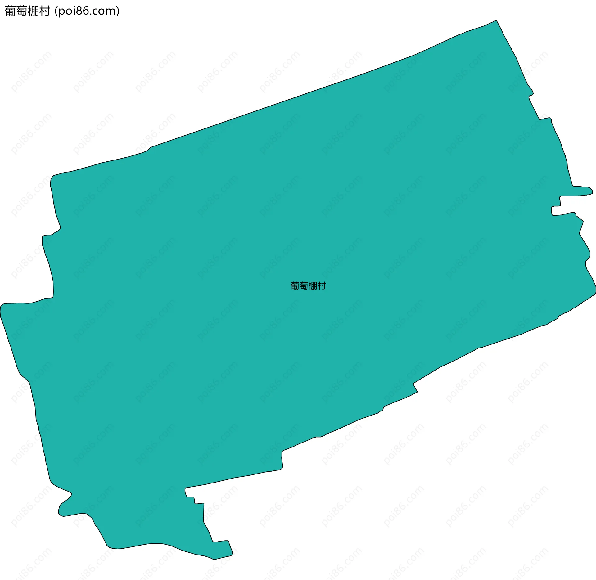 葡萄棚村边界地图