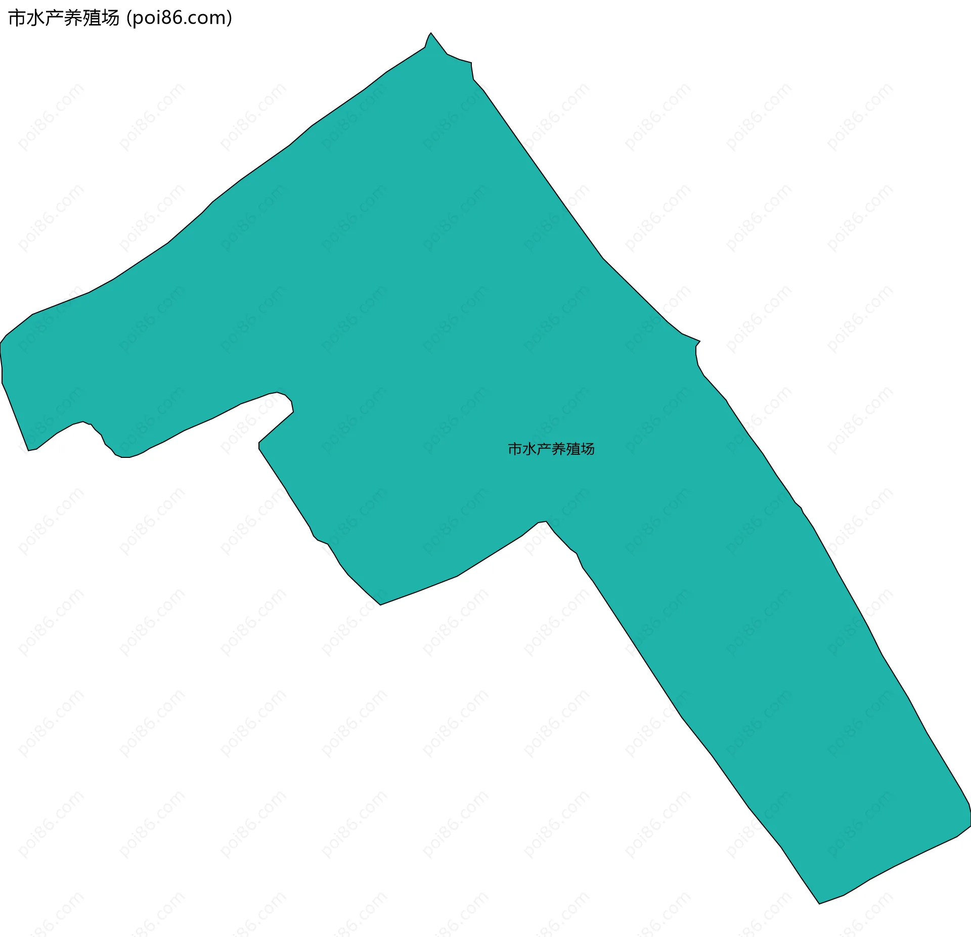 市水产养殖场边界地图