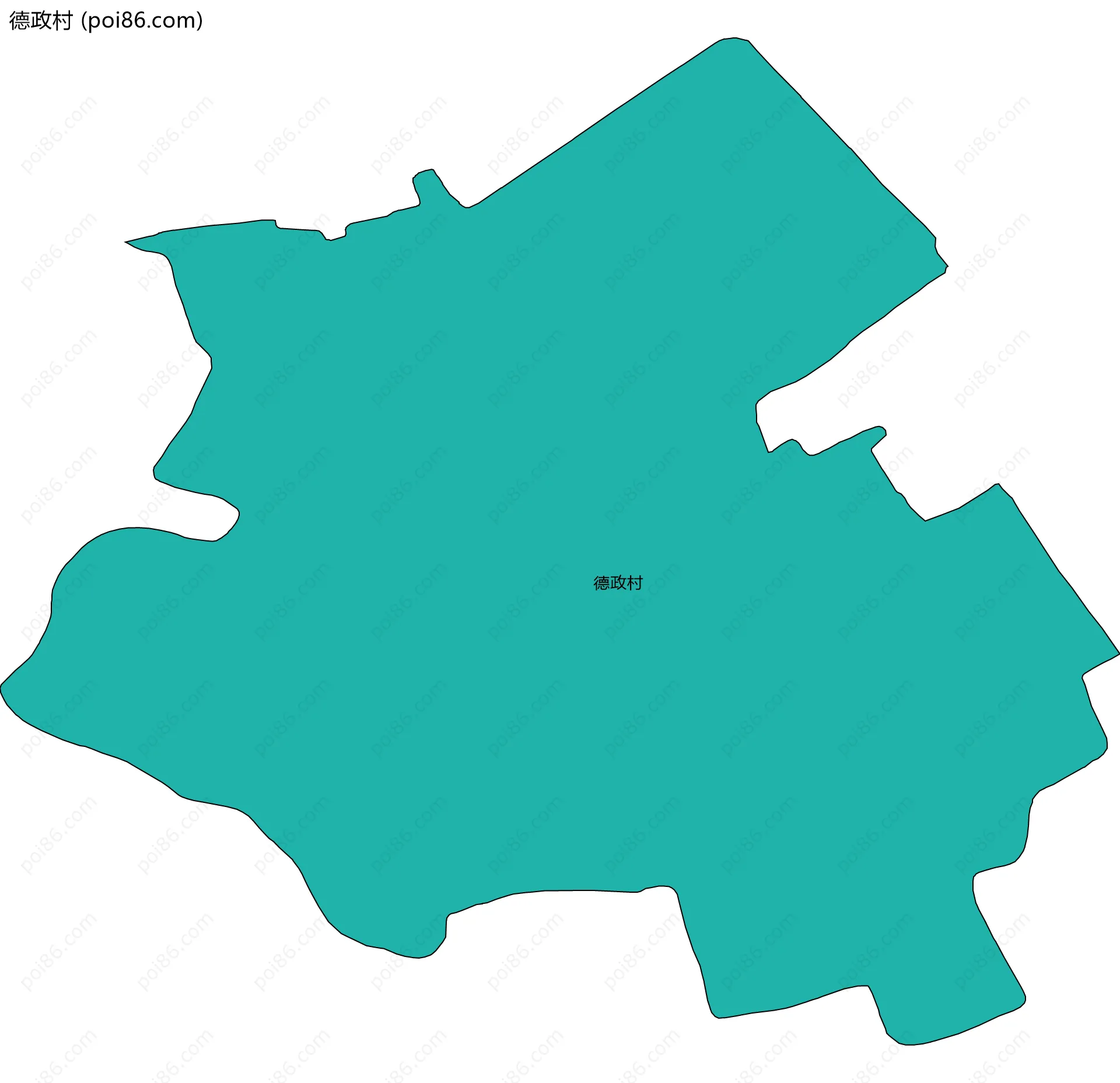 德政村边界地图