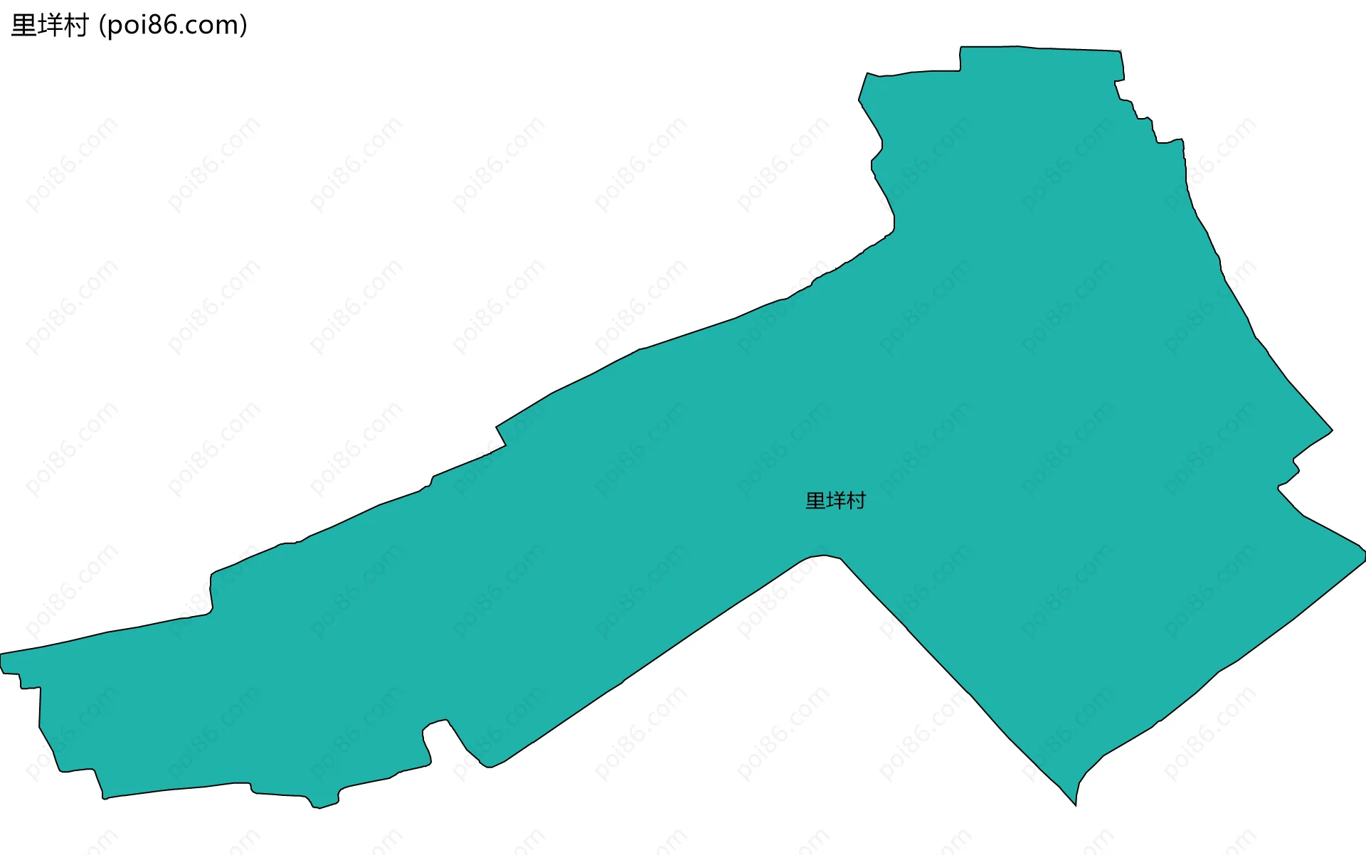 里垟村边界地图