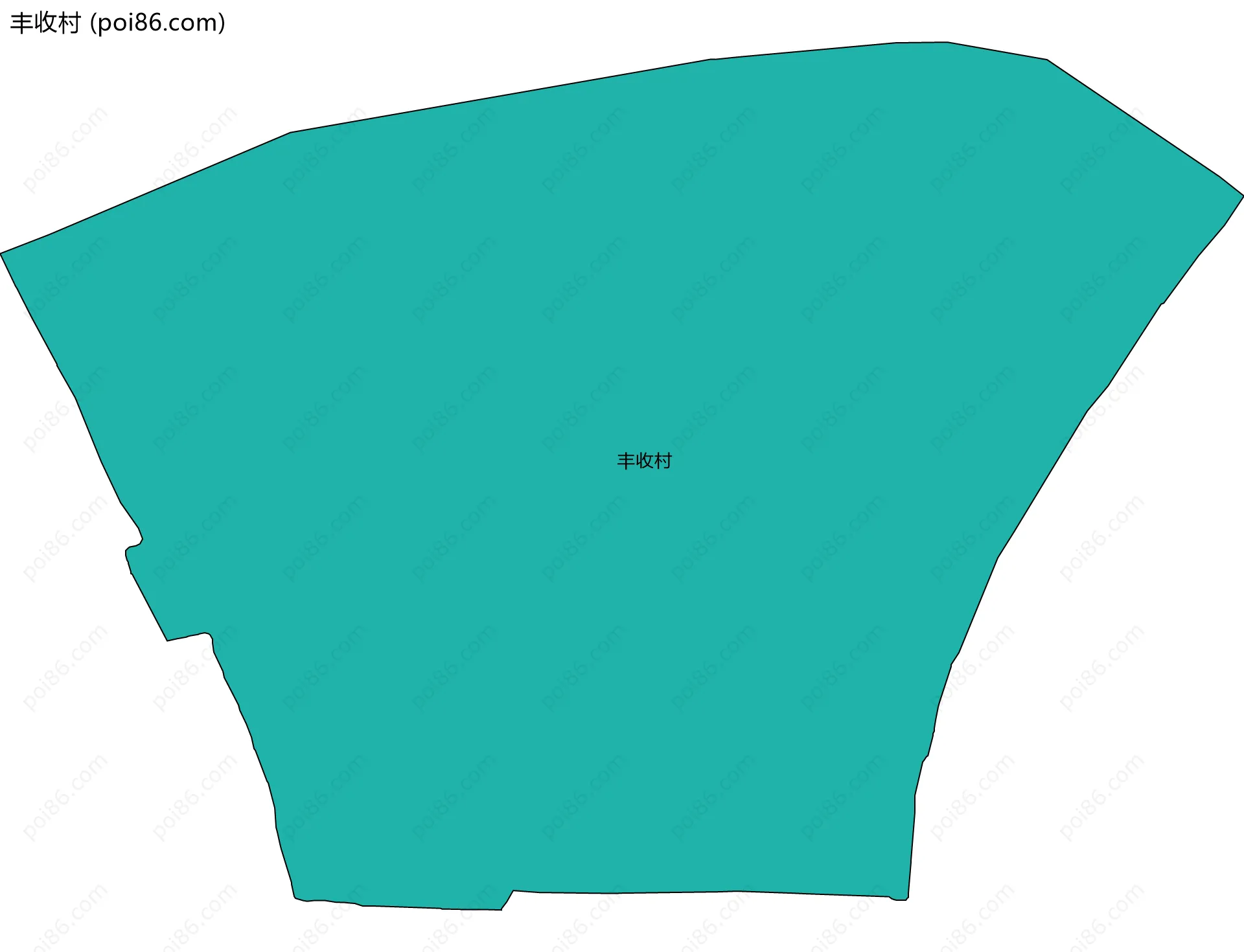 丰收村边界地图