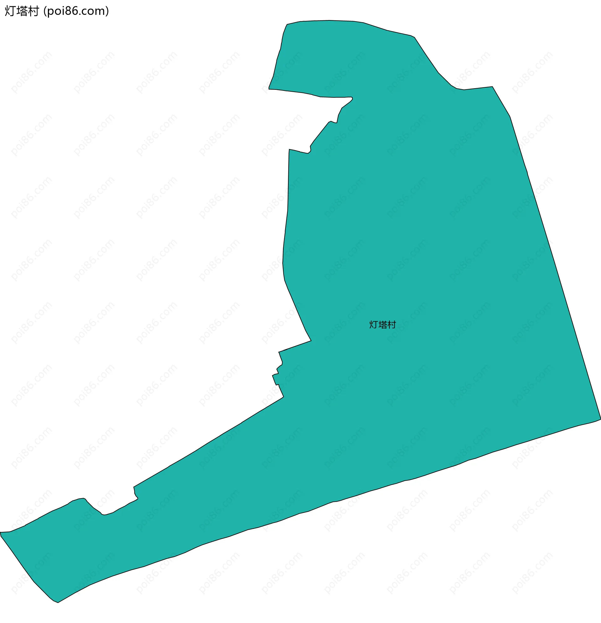 灯塔村边界地图