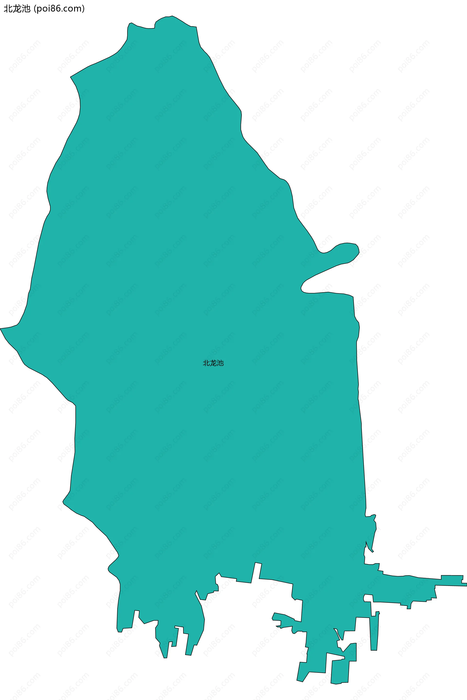 北龙池边界地图