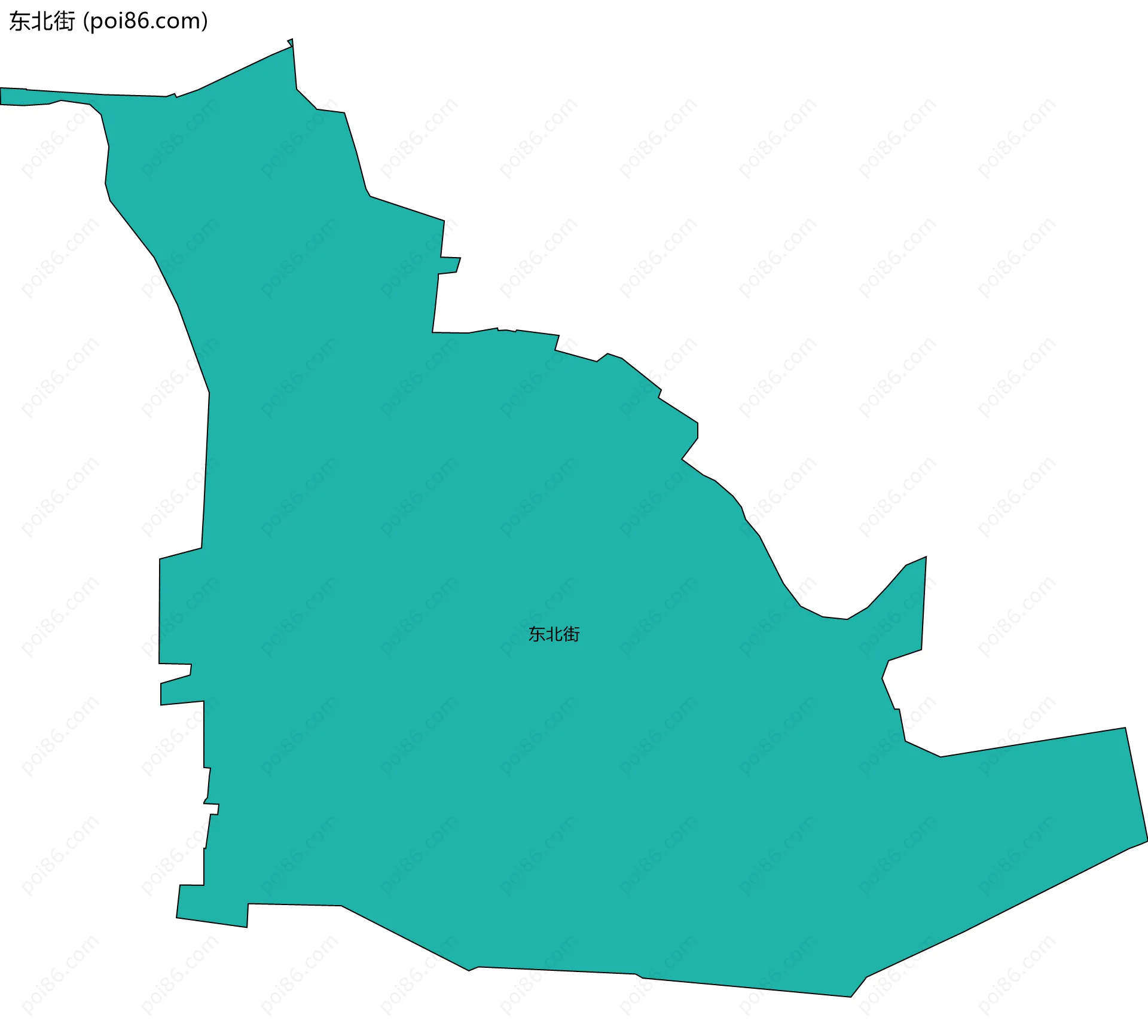 东北街边界地图