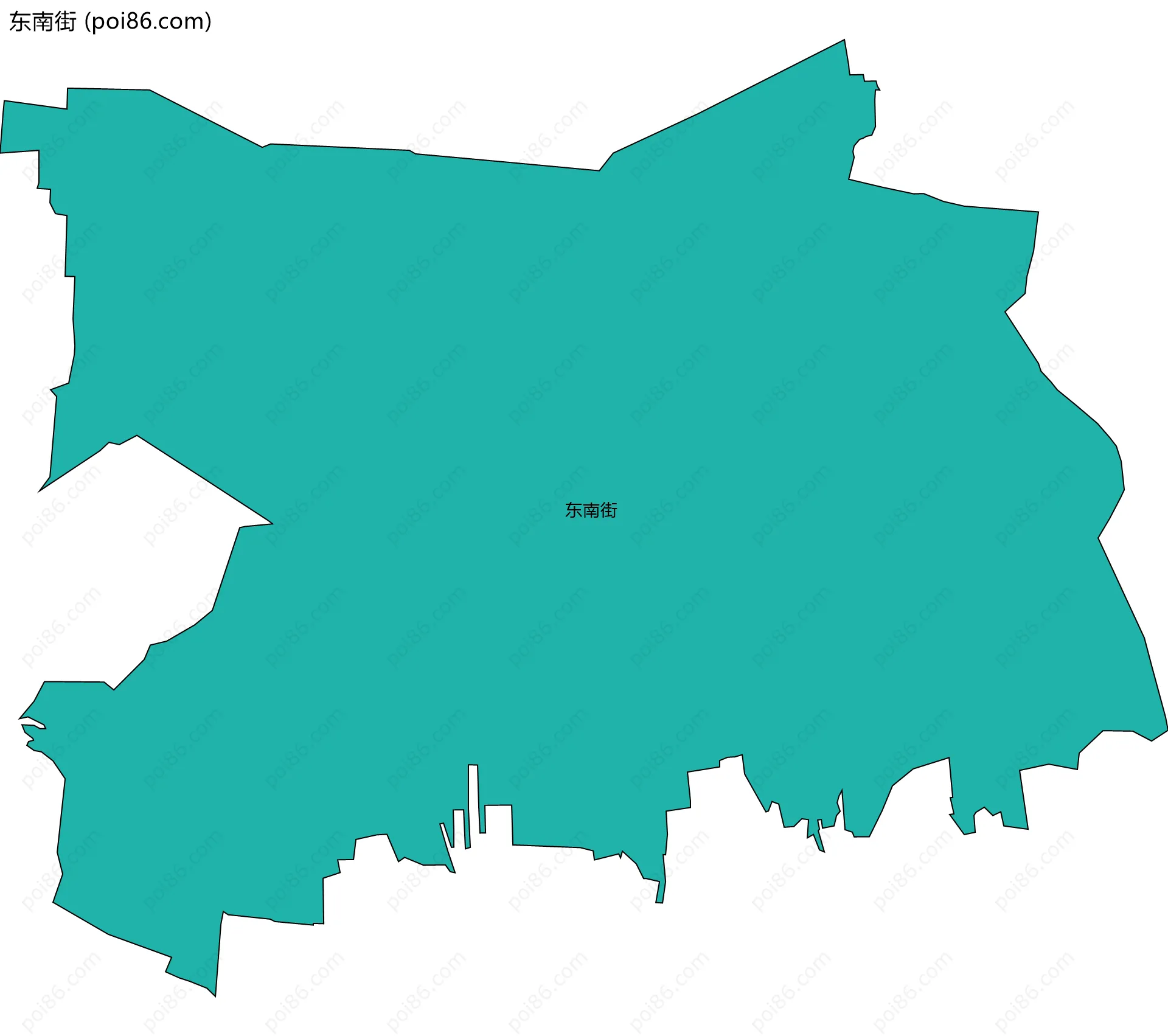 东南街边界地图