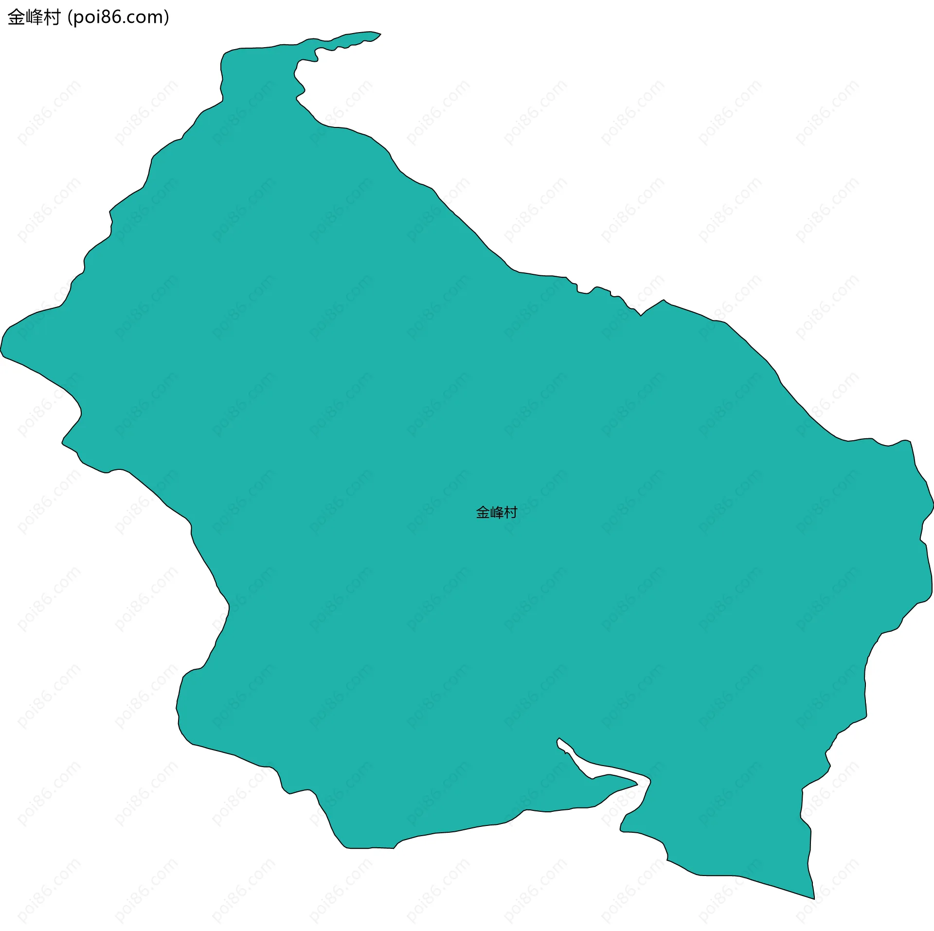 金峰村边界地图