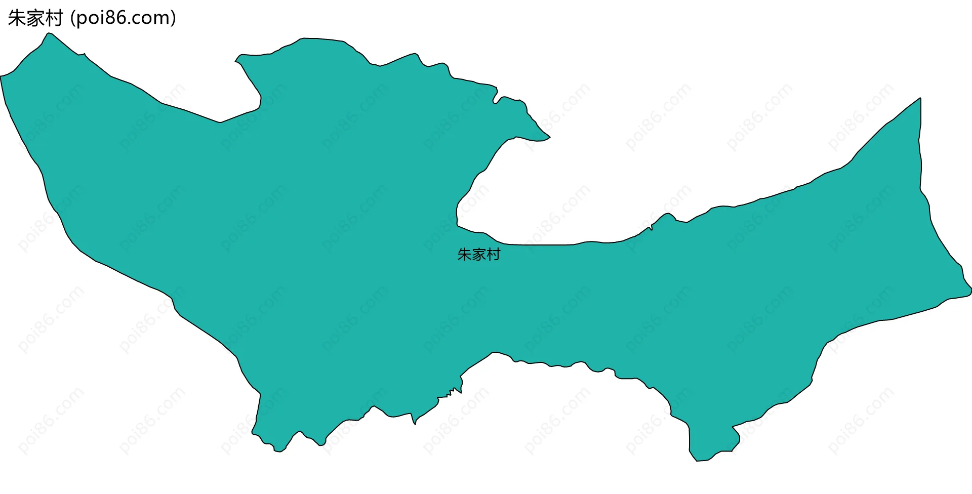 朱家村边界地图