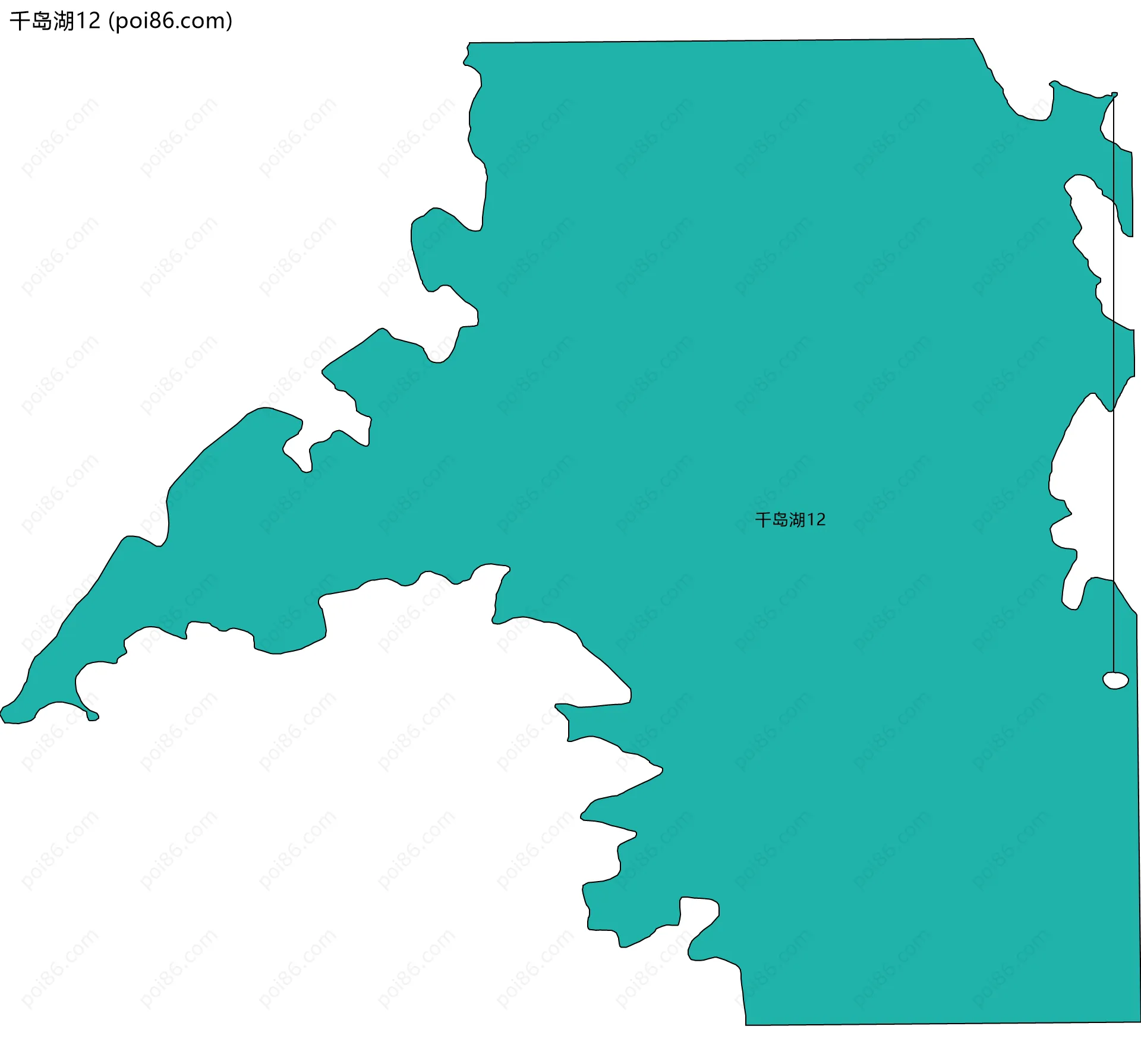 千岛湖12边界地图