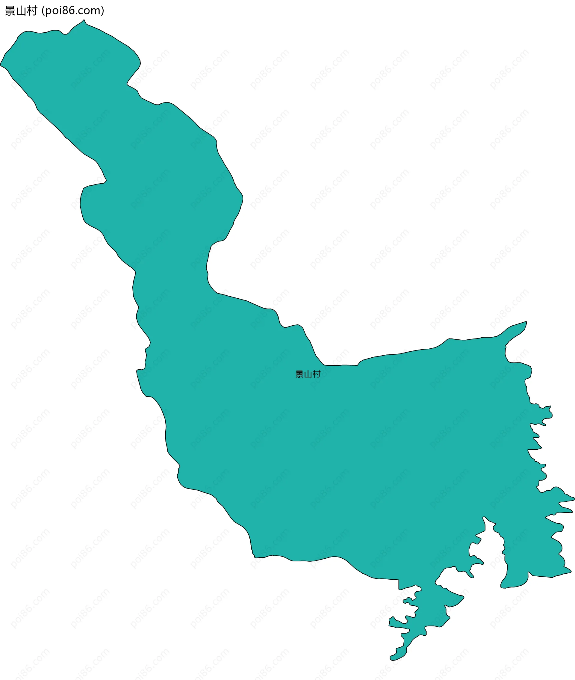 景山村边界地图