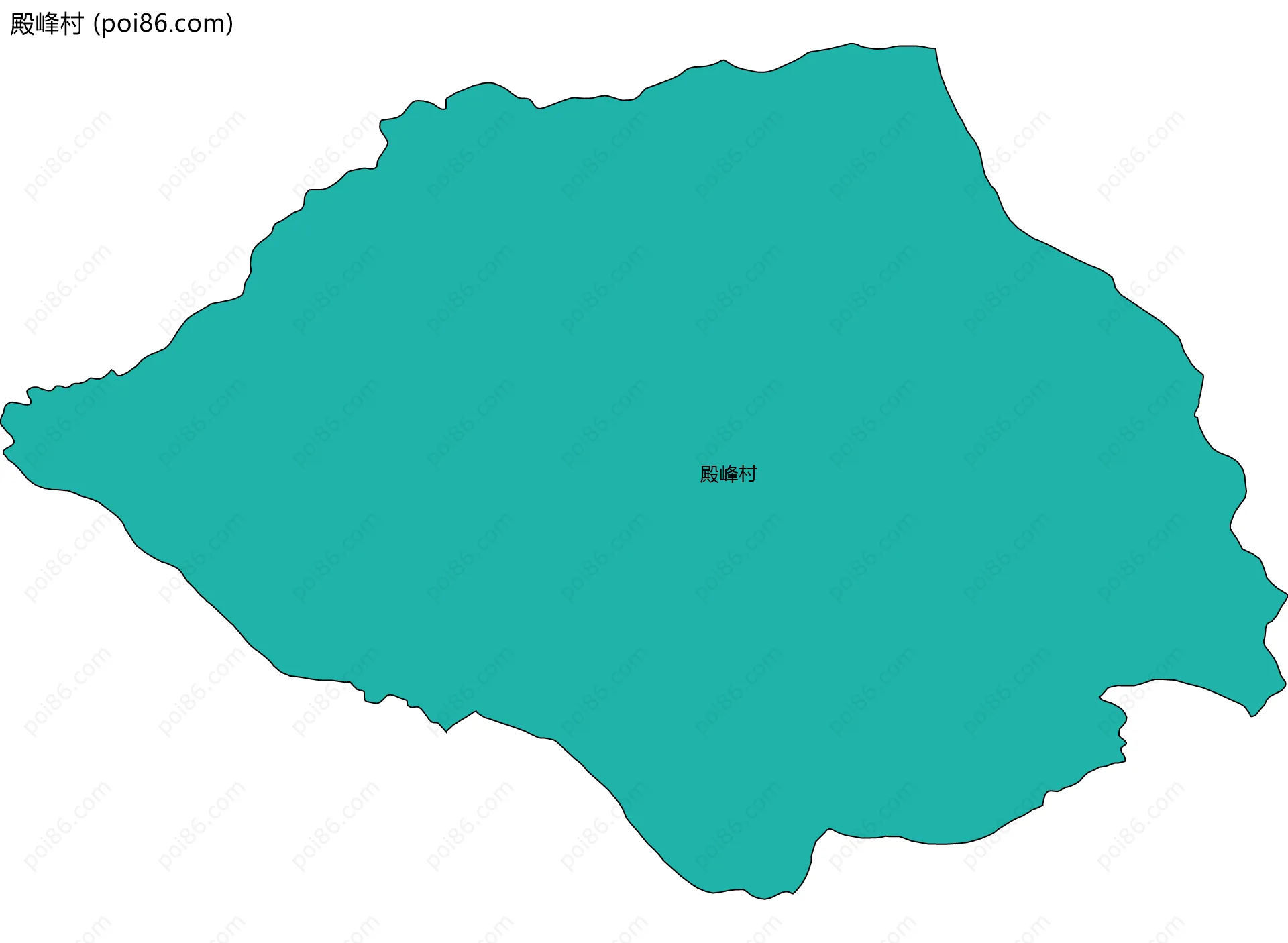 殿峰村边界地图