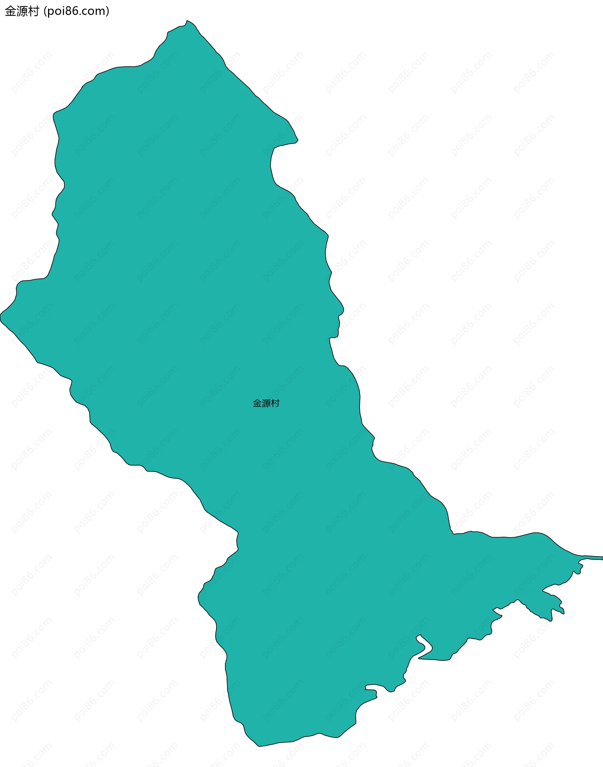 金源村边界地图