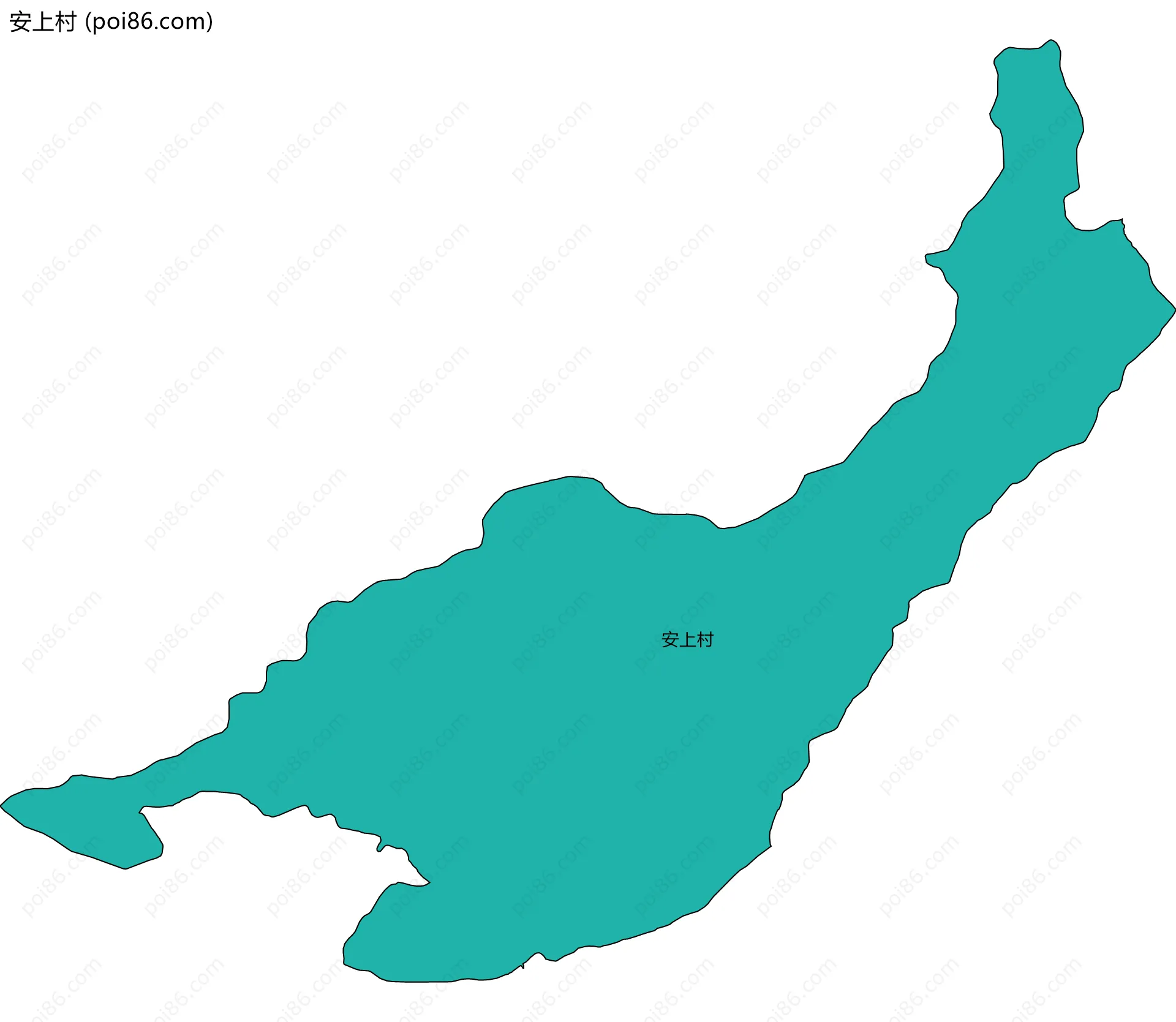 安上村边界地图