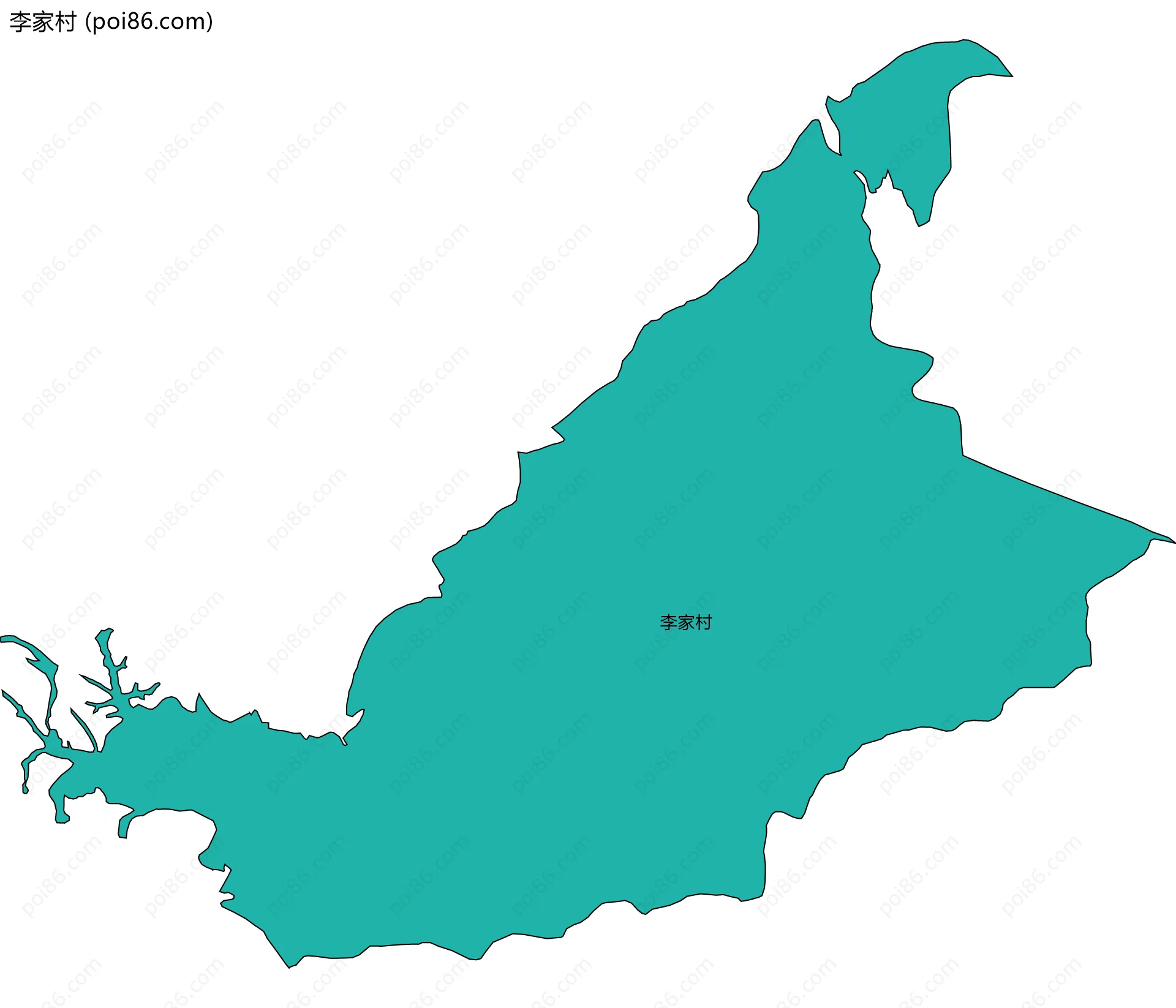 李家村边界地图