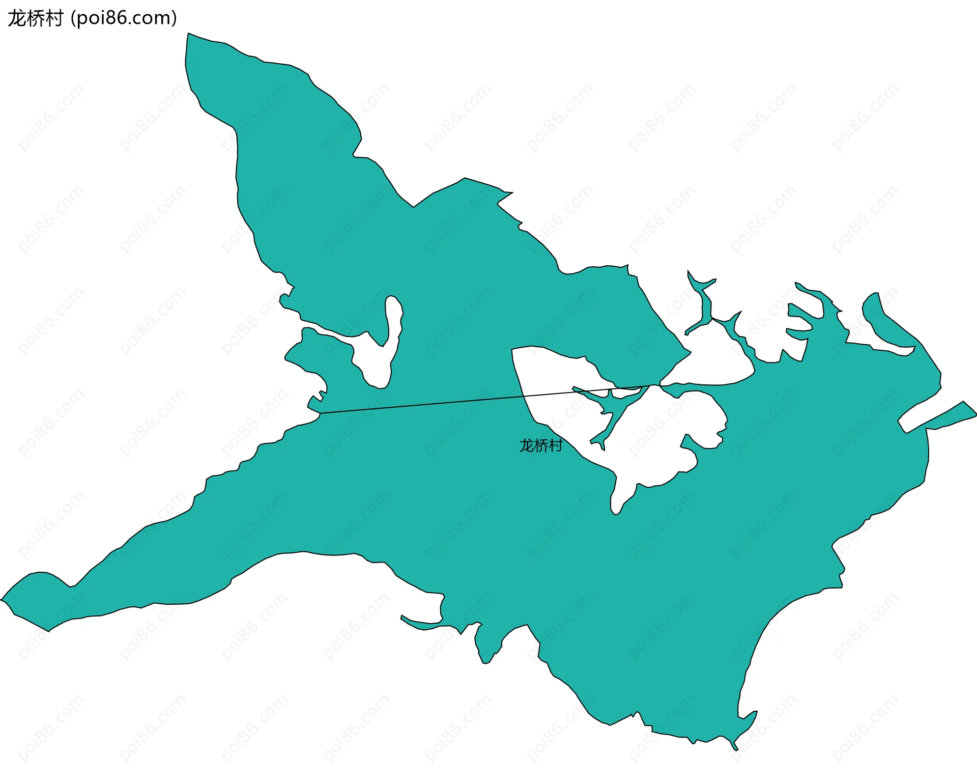 龙桥村边界地图