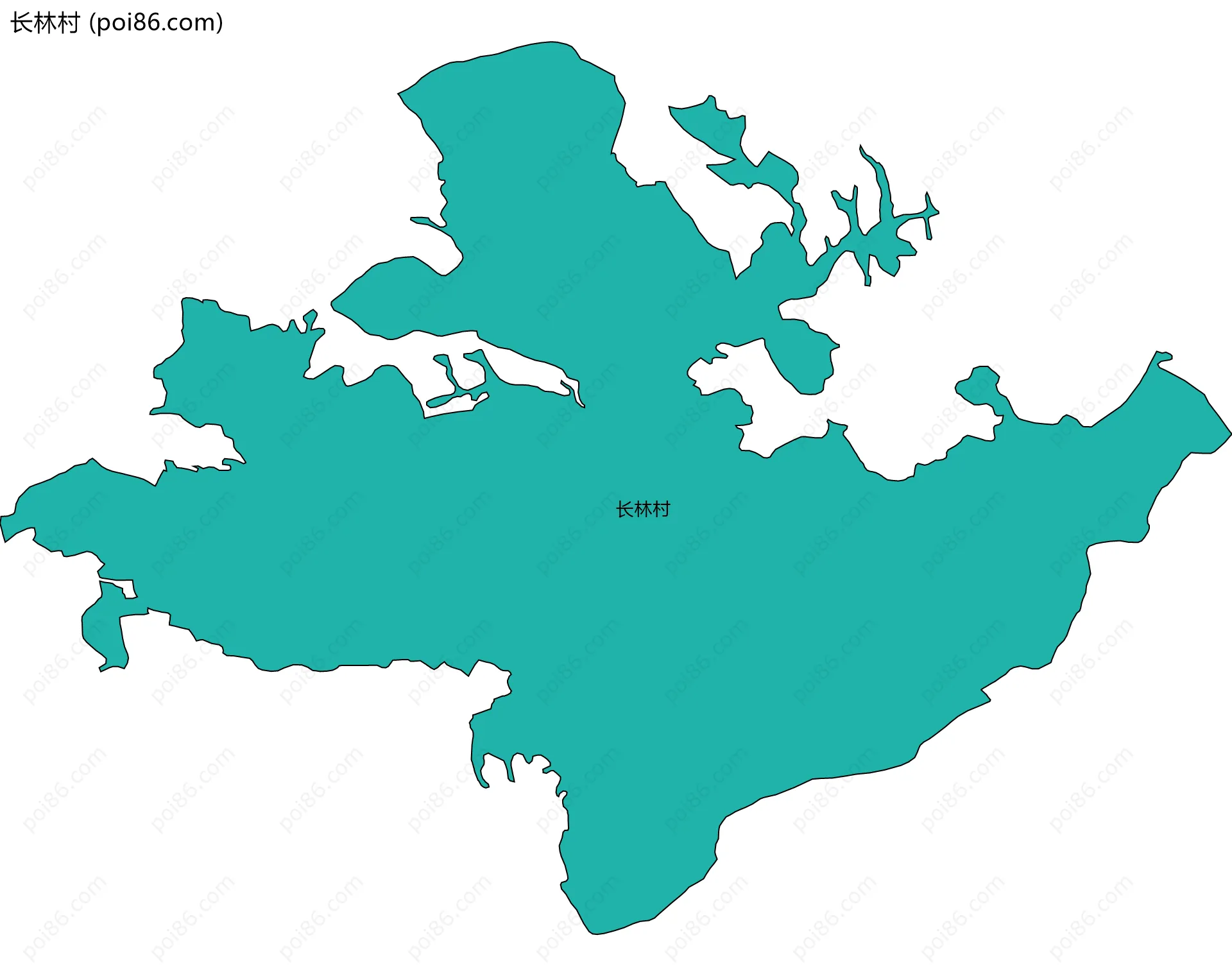 长林村边界地图