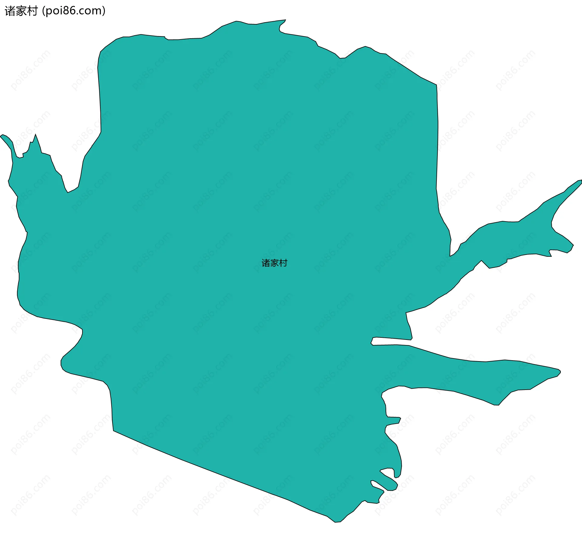 诸家村边界地图