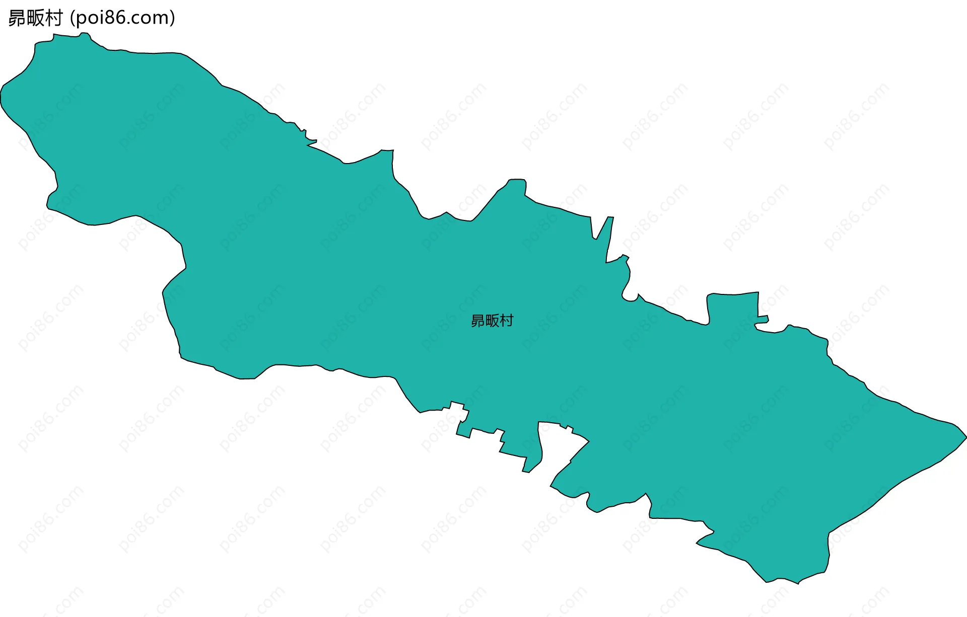 昴畈村边界地图