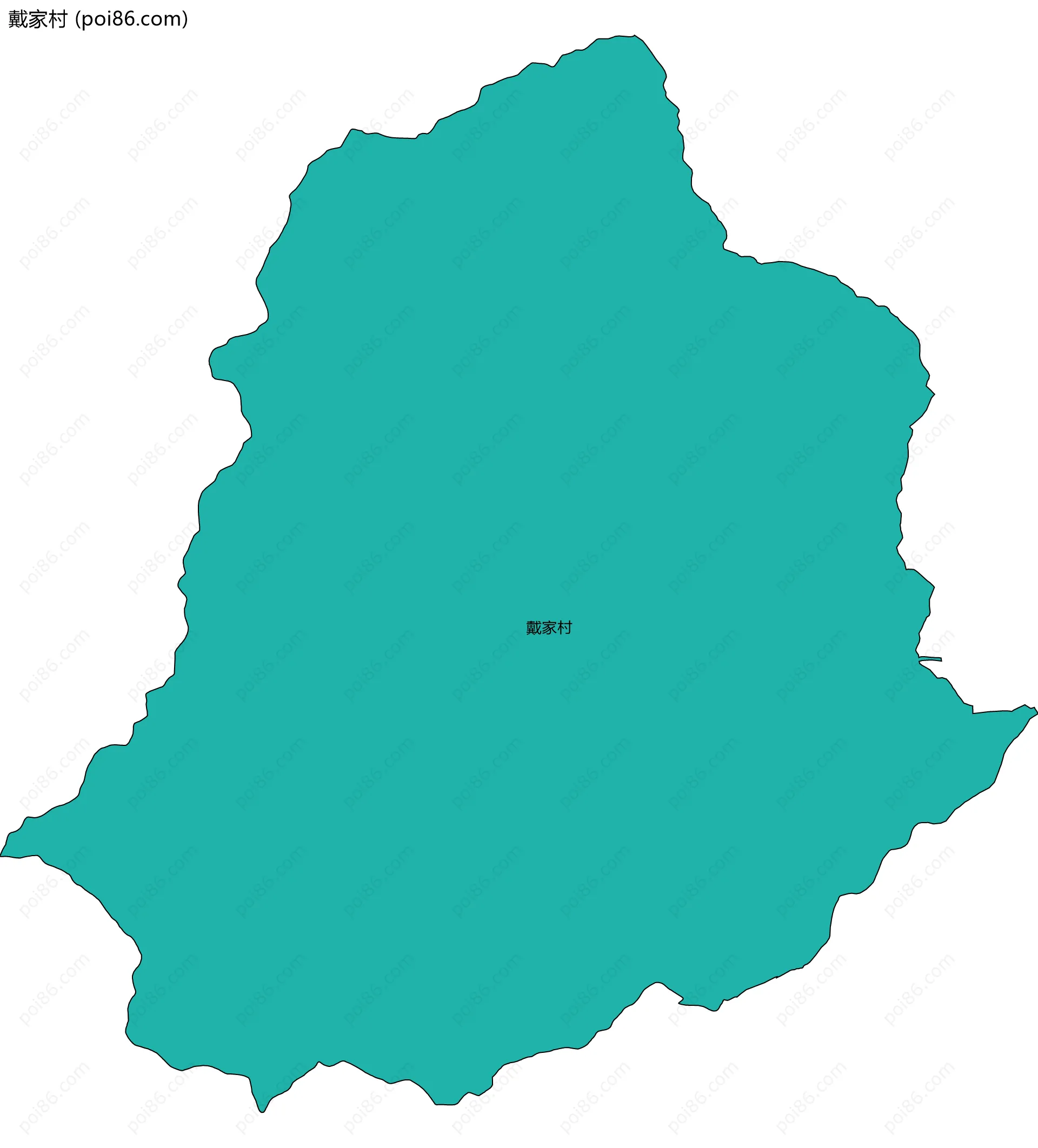 戴家村边界地图