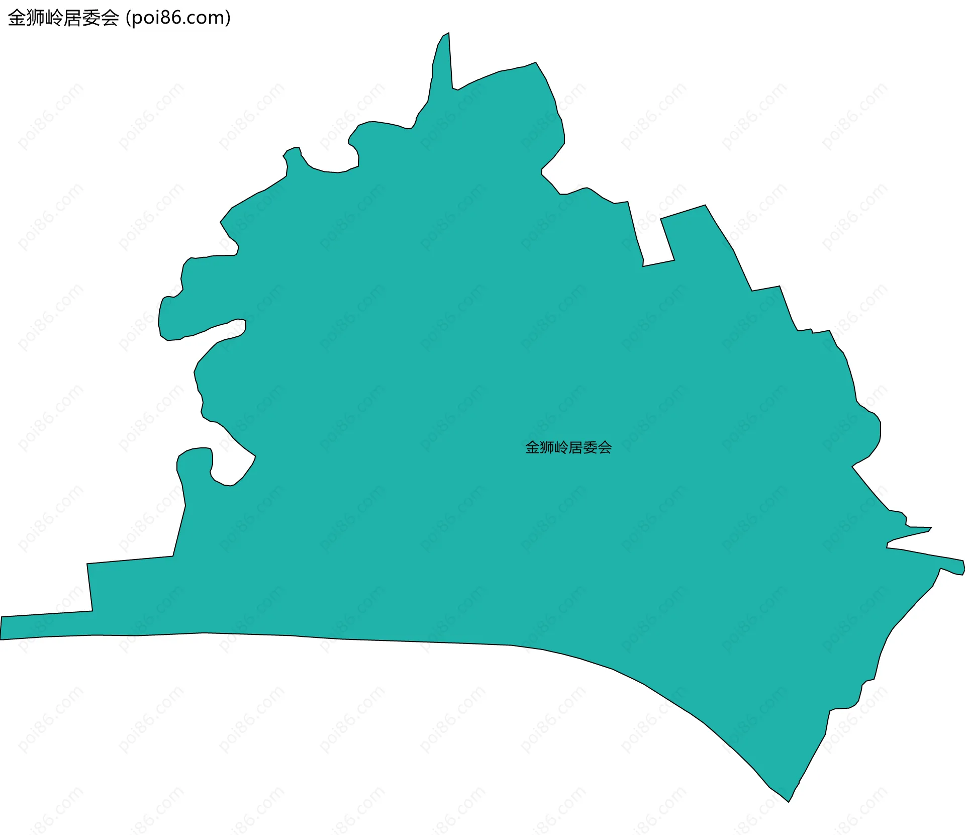 金狮岭居委会边界地图