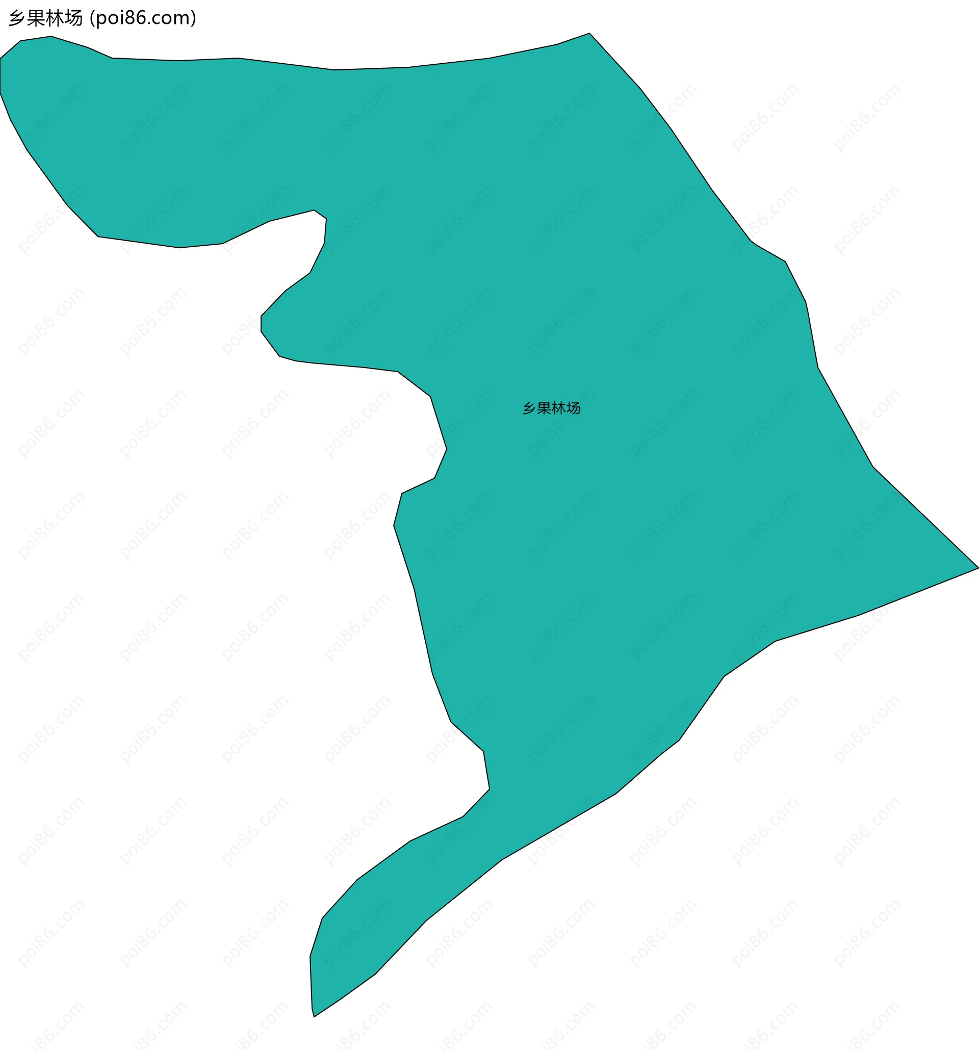 乡果林场边界地图