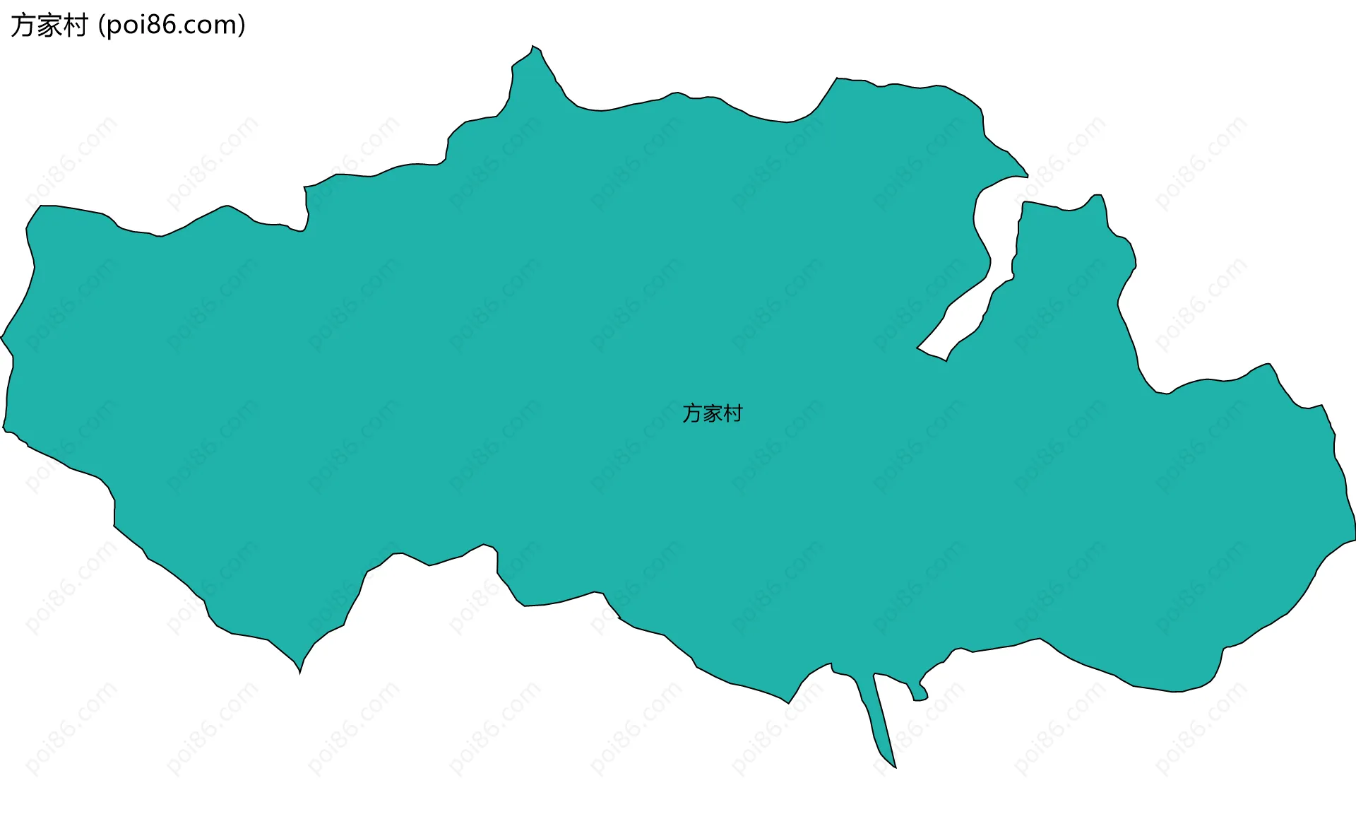 方家村边界地图