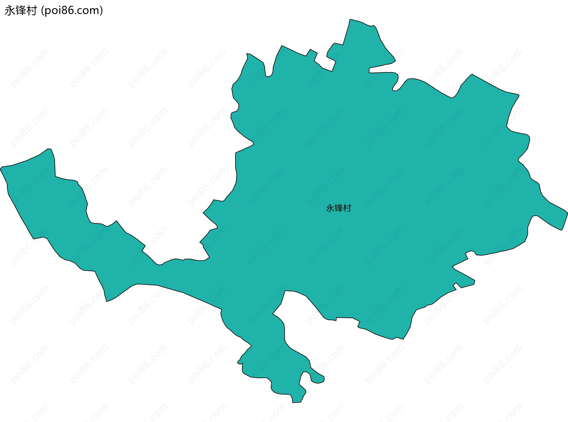 永锋村边界地图