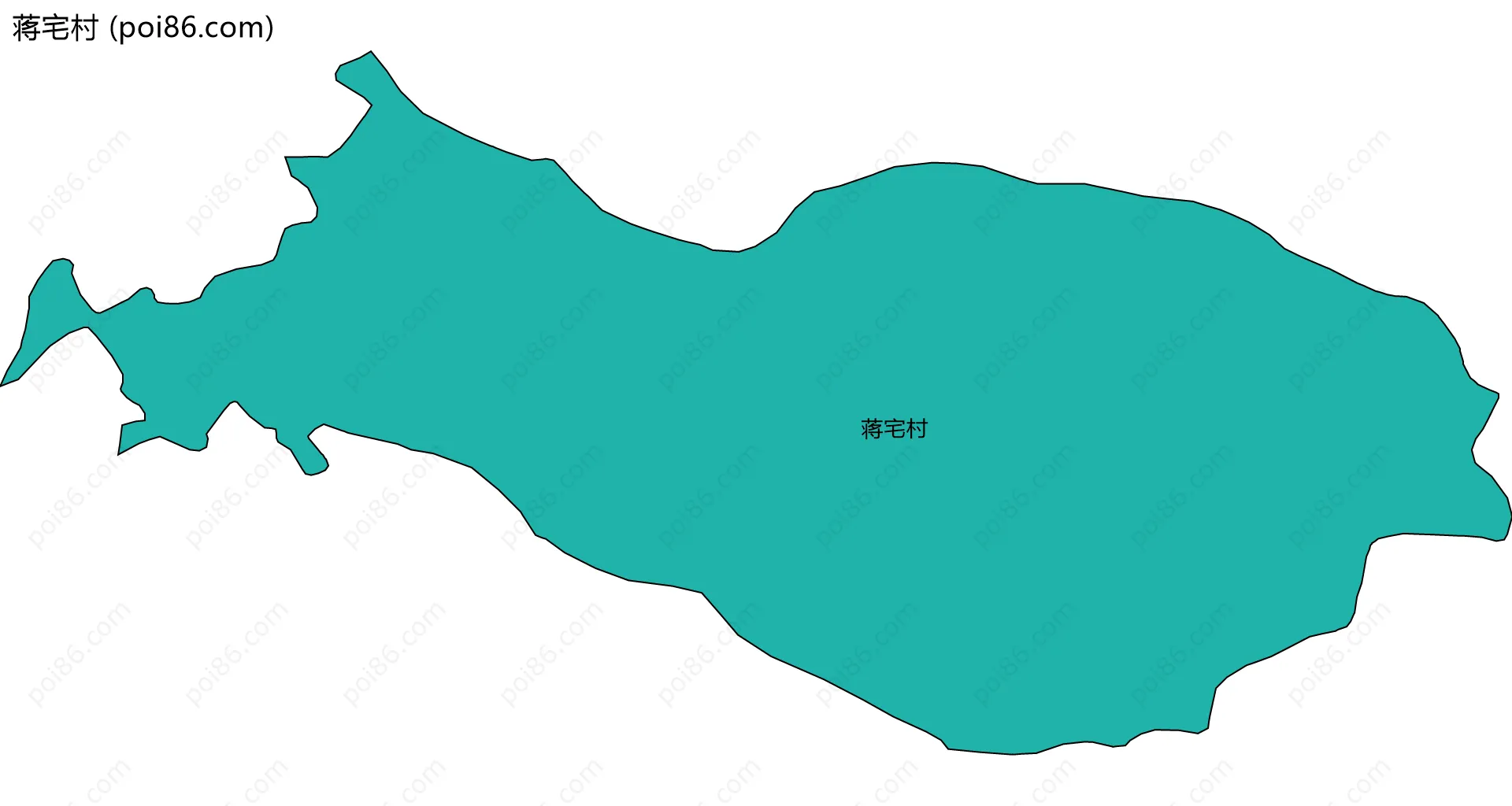 蒋宅村边界地图