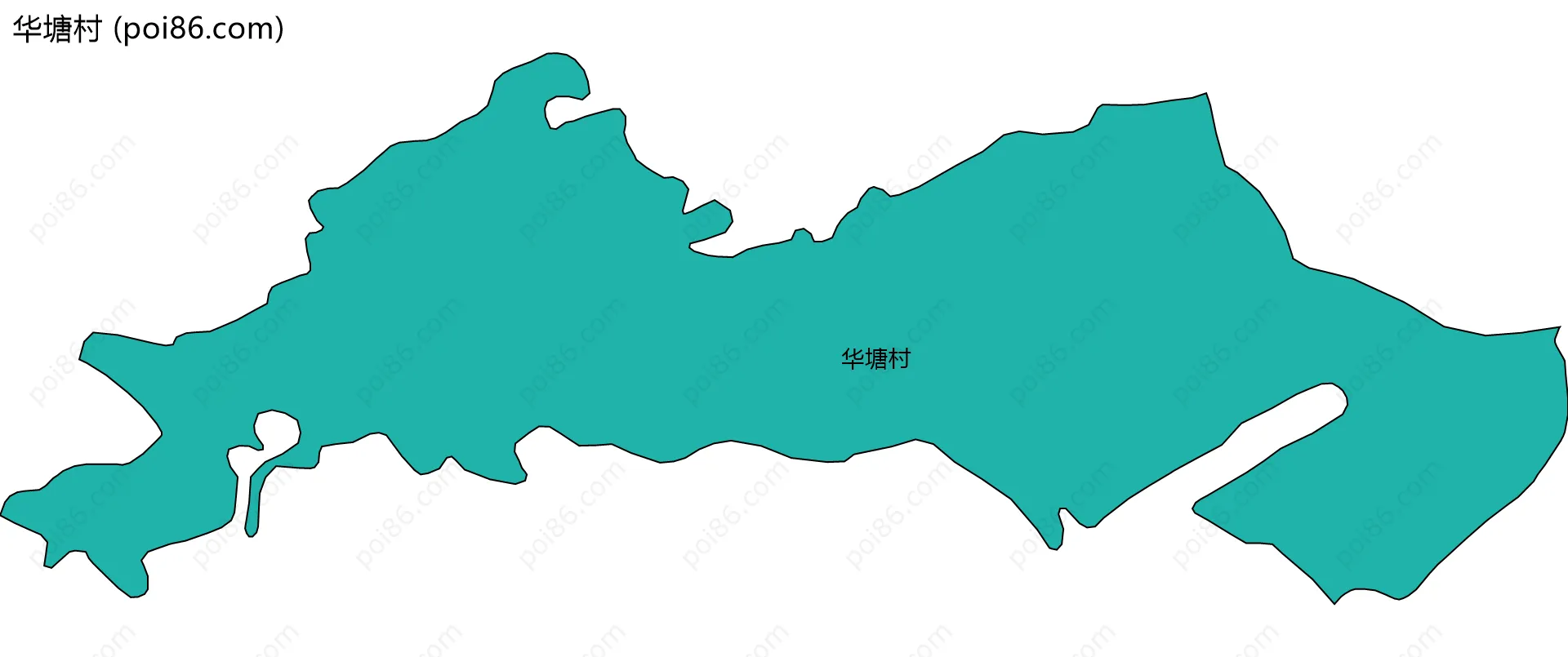 华塘村边界地图