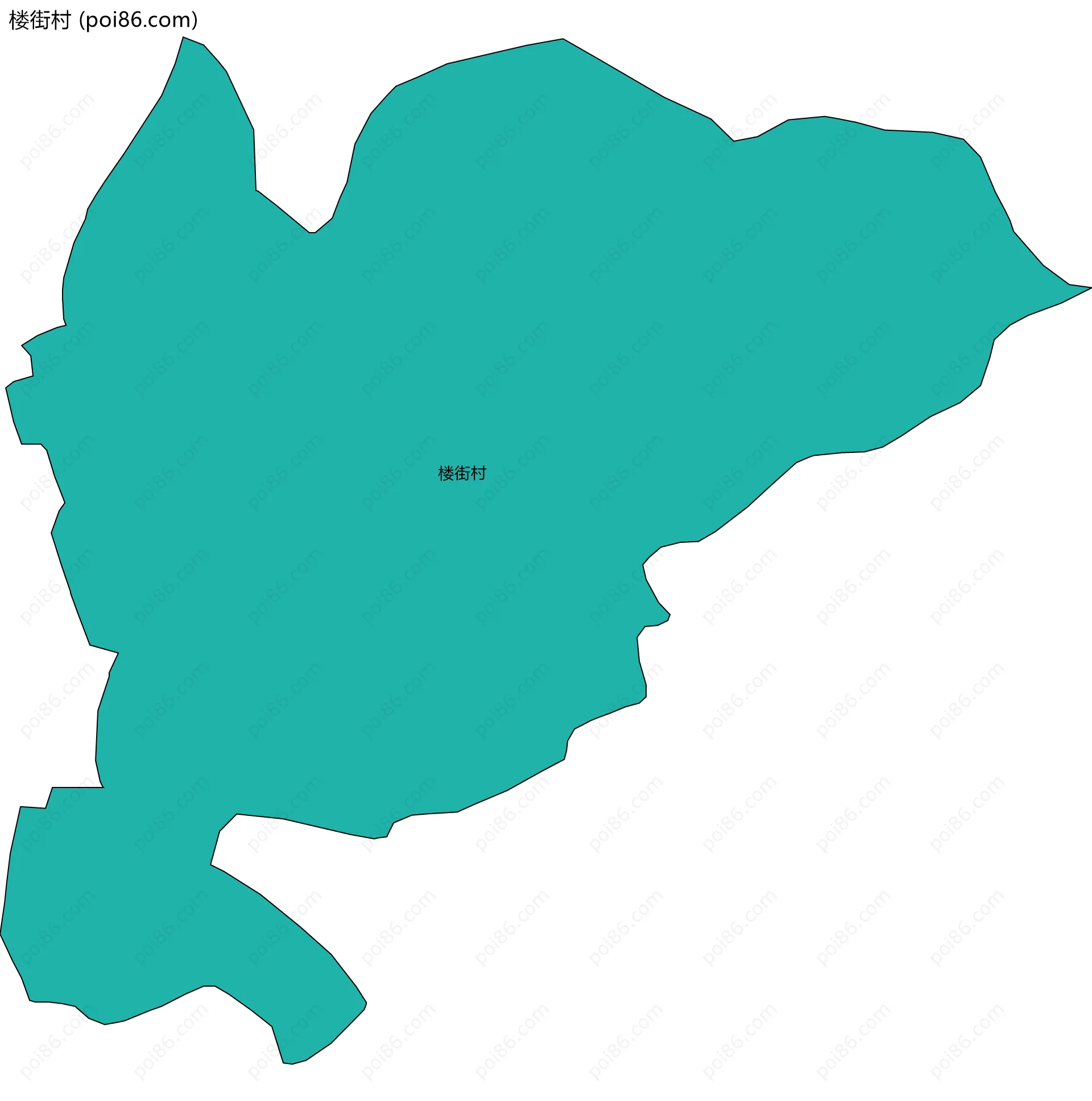 楼街村边界地图