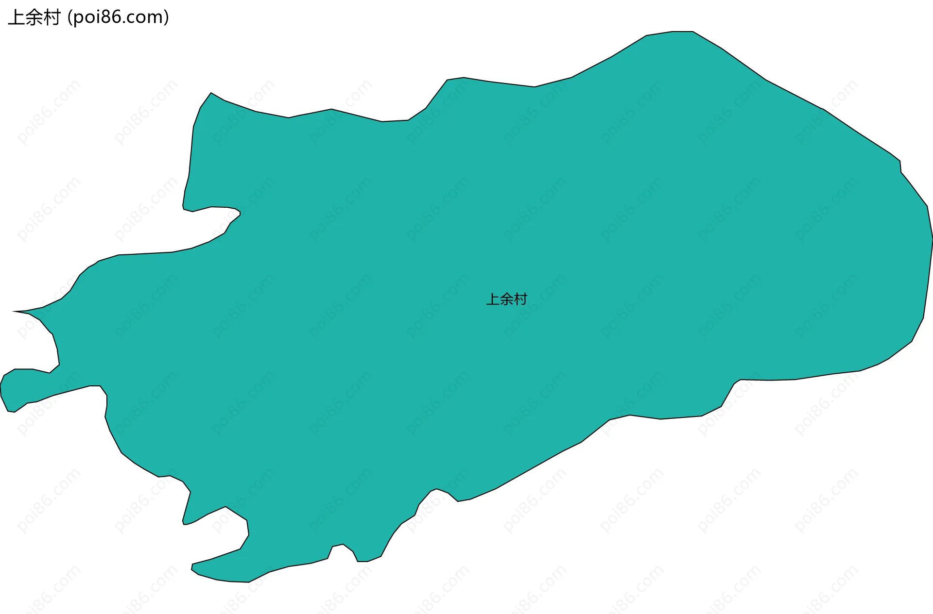 上余村边界地图
