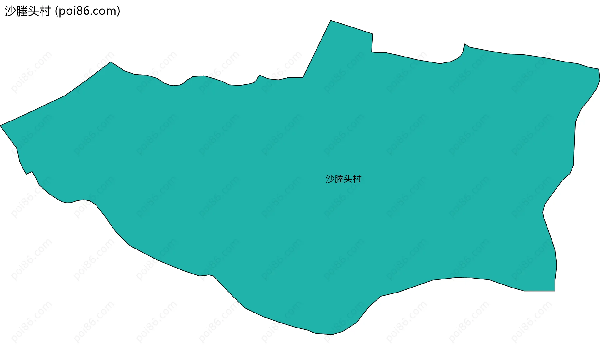 沙塍头村边界地图