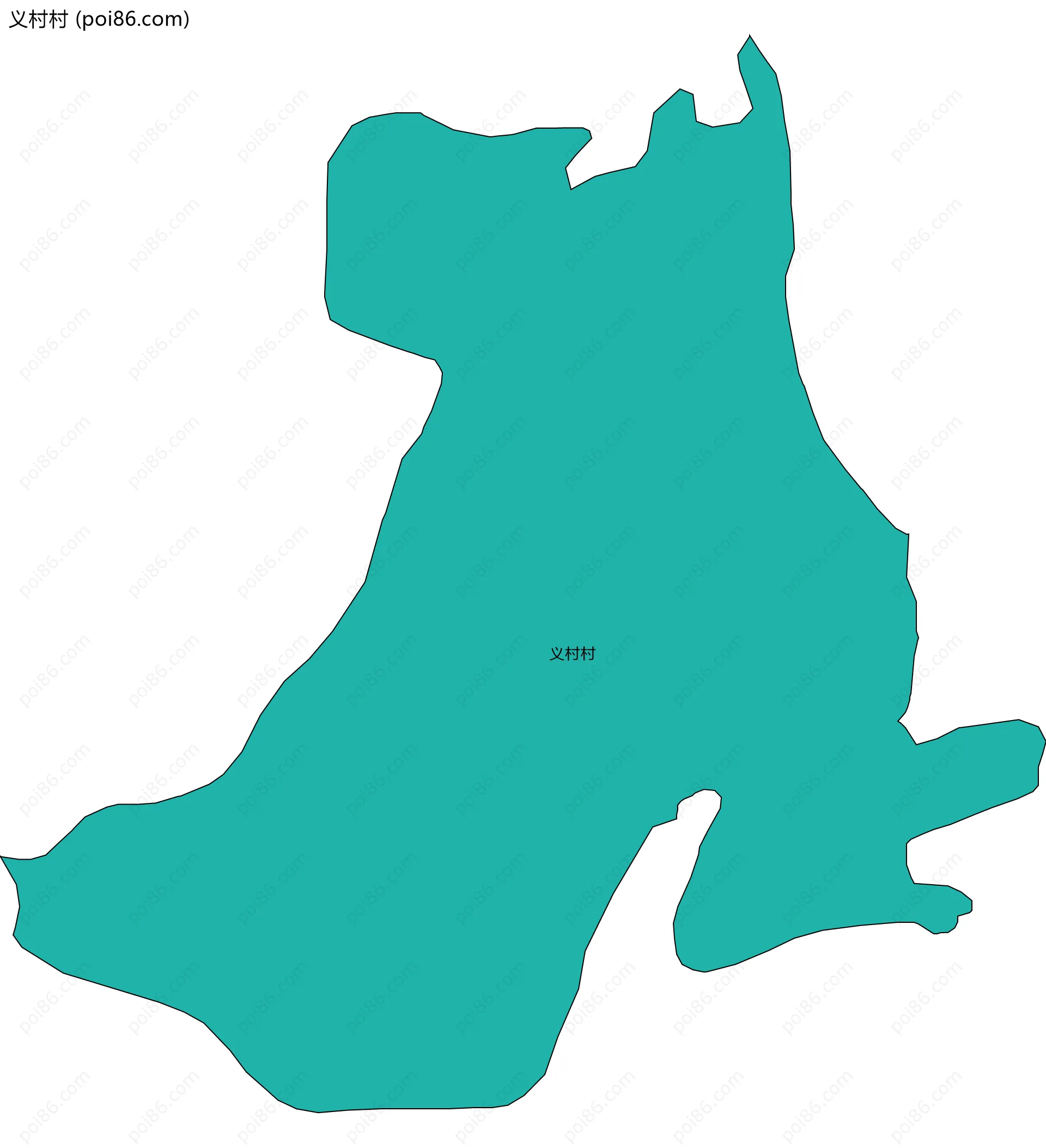 义村村边界地图