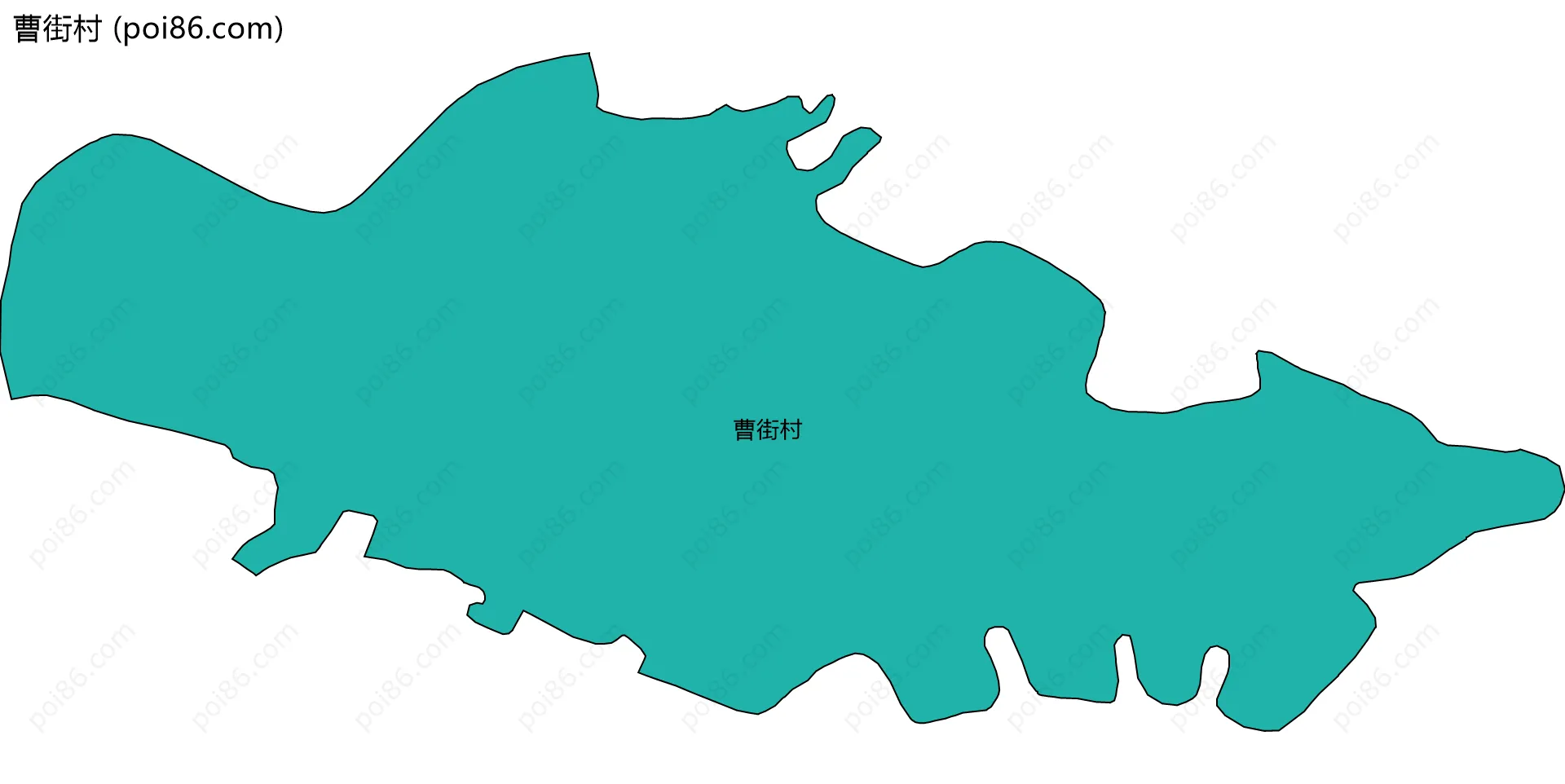 曹街村边界地图