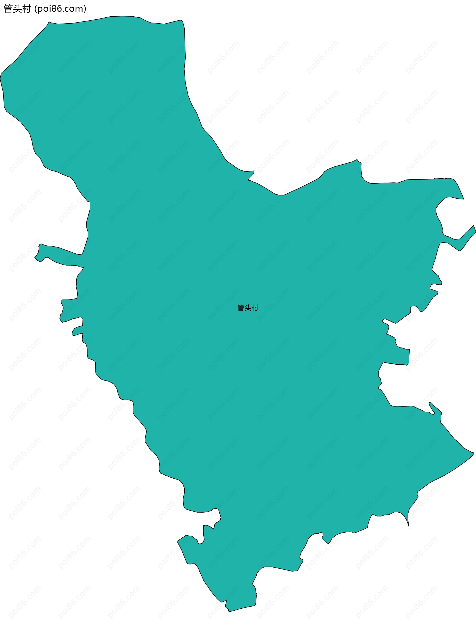 管头村边界地图