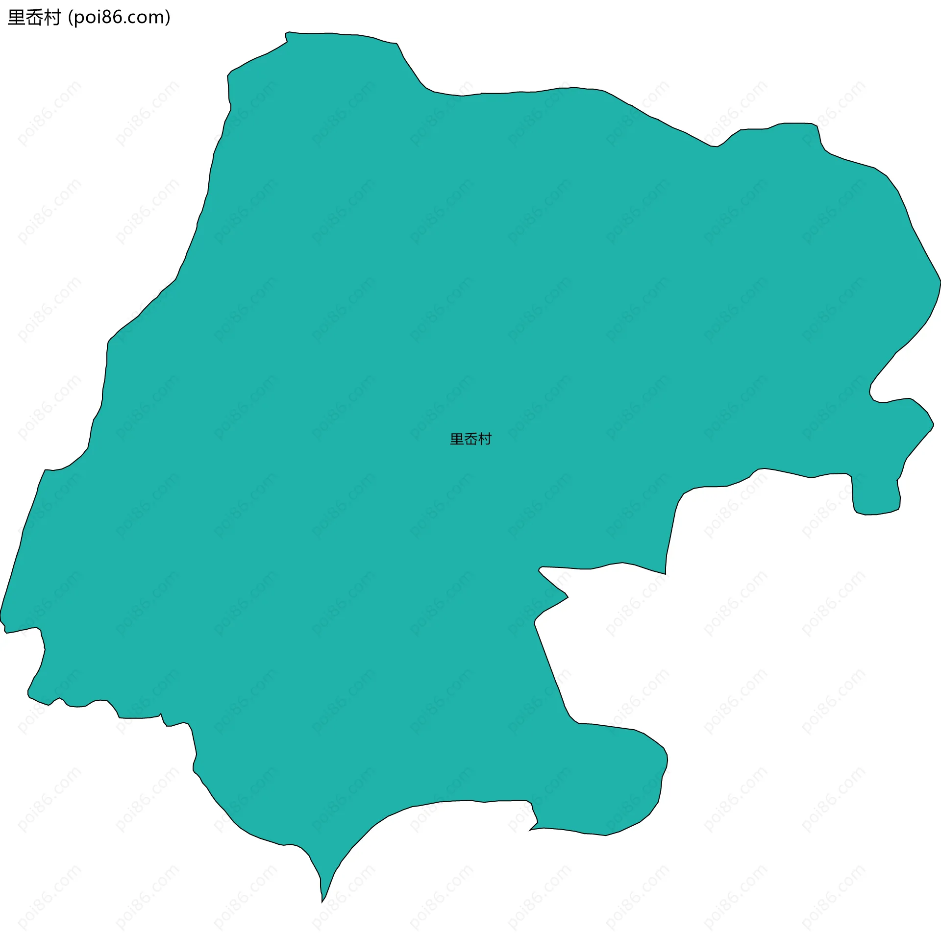 里岙村边界地图