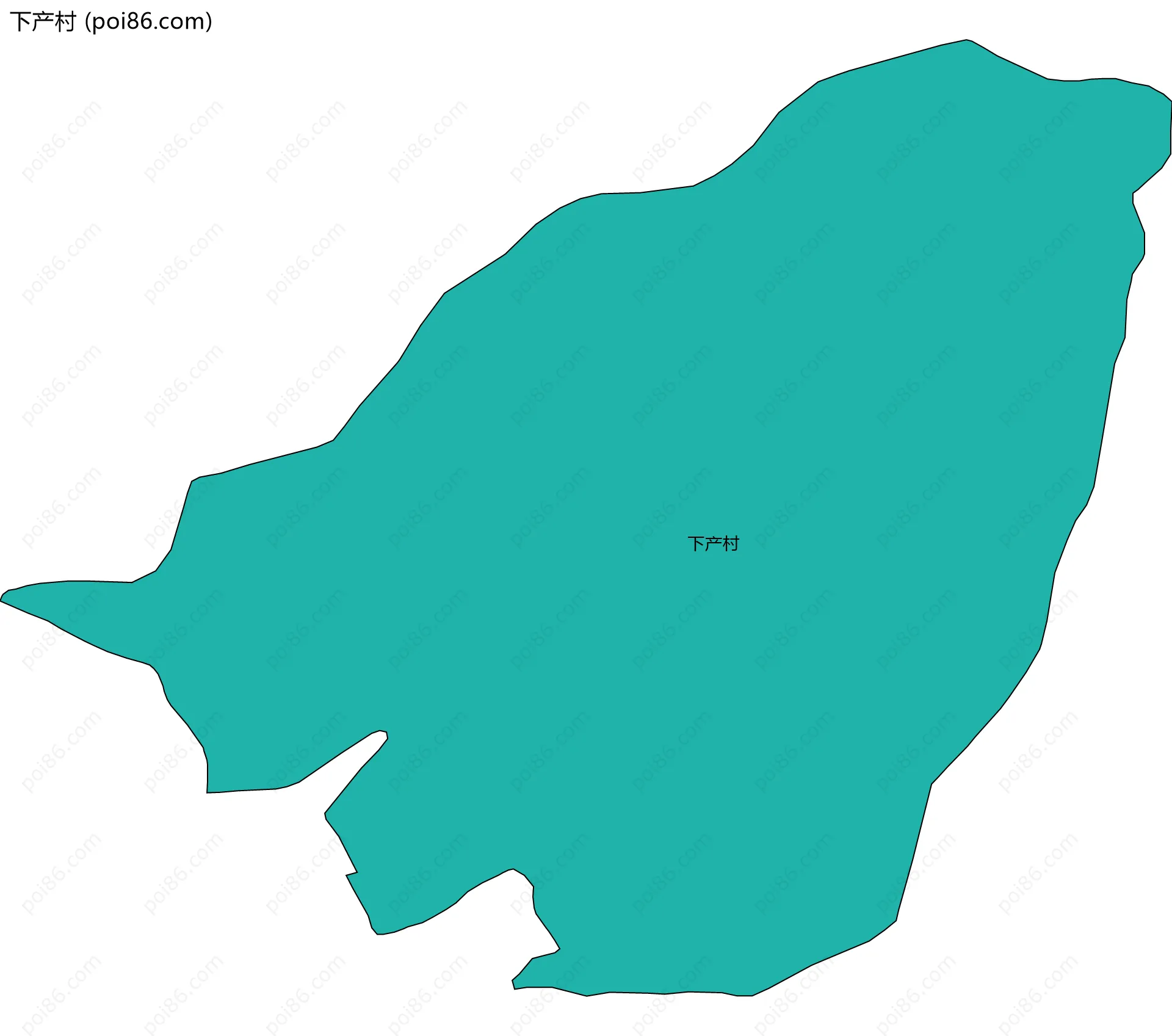 下产村边界地图
