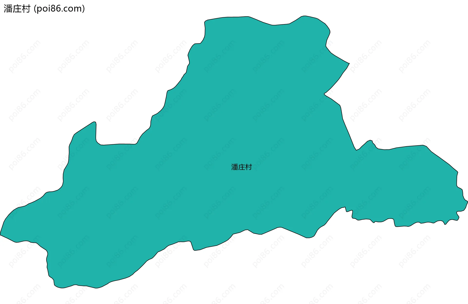 潘庄村边界地图