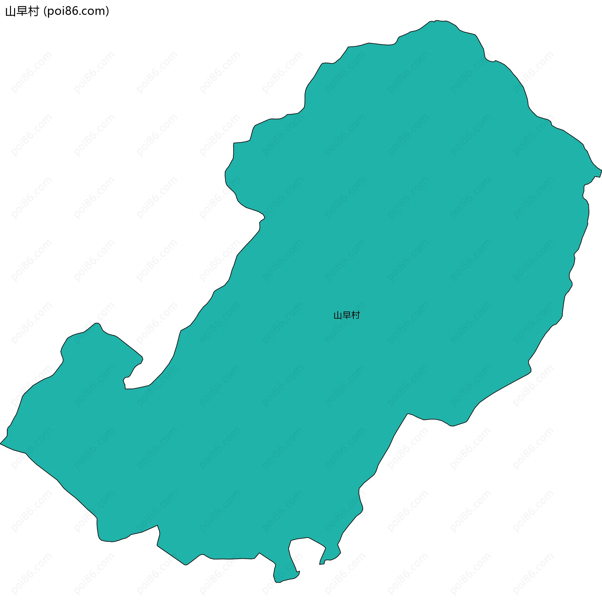 山早村边界地图