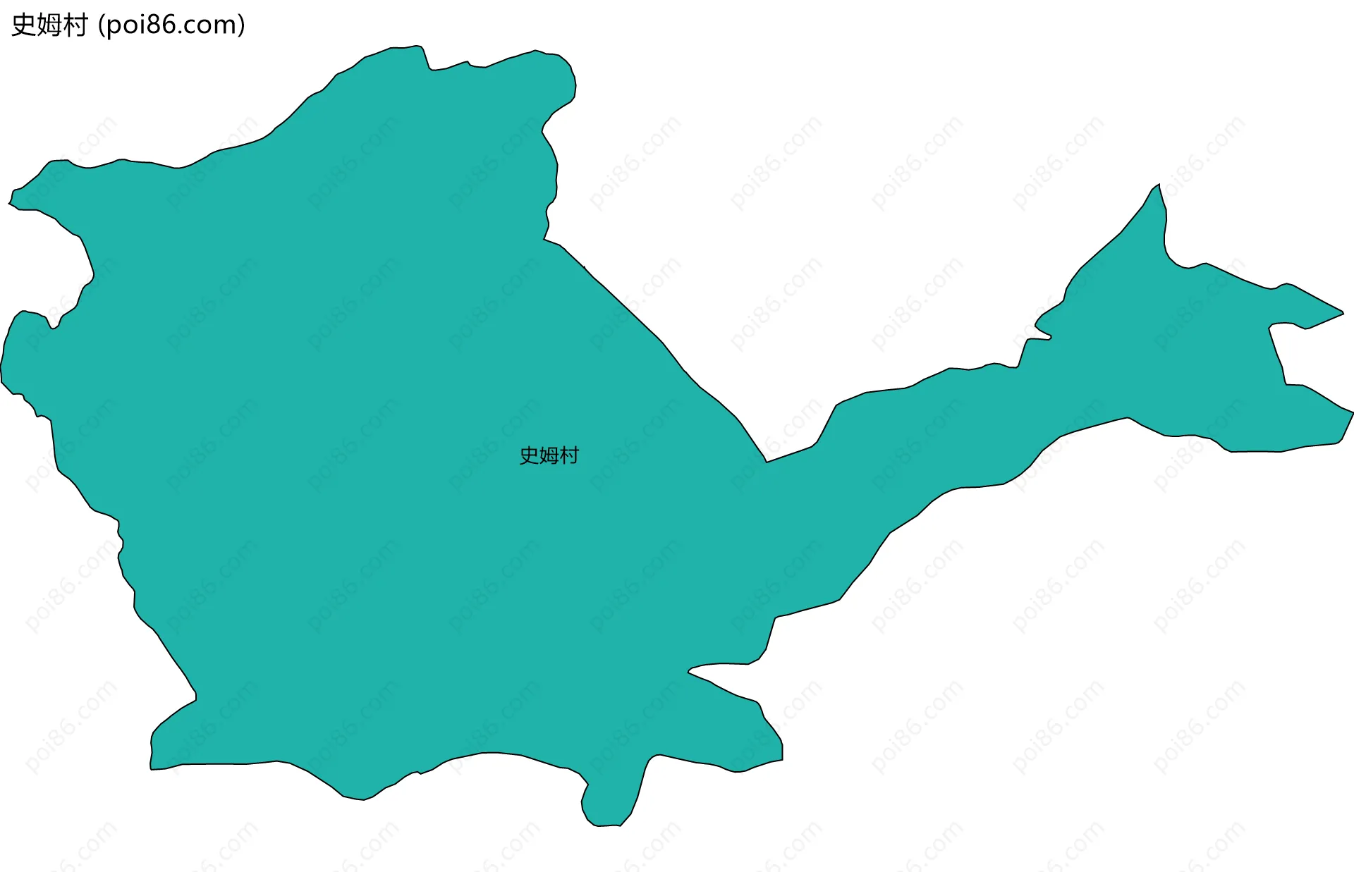 史姆村边界地图