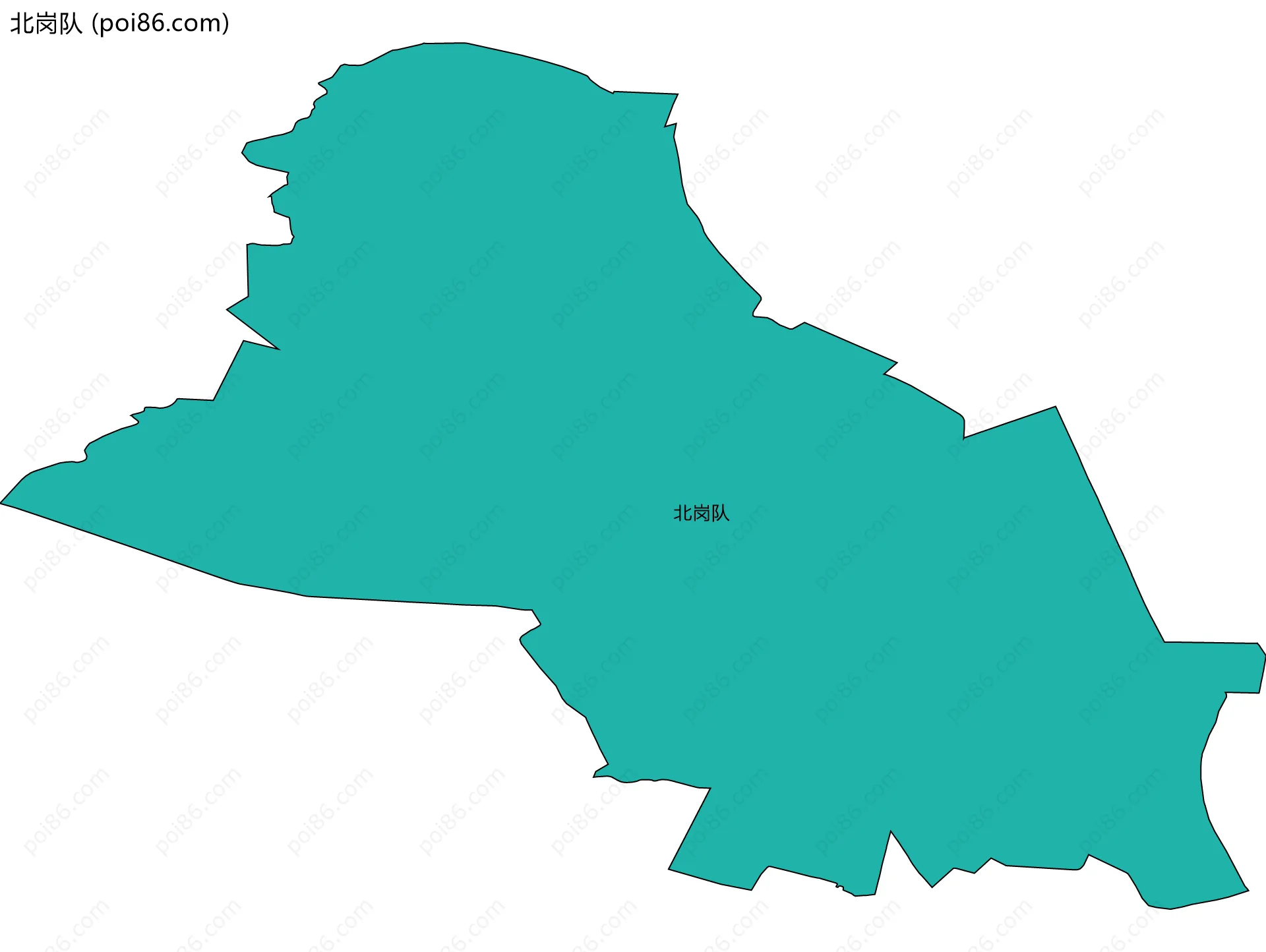 北岗队边界地图