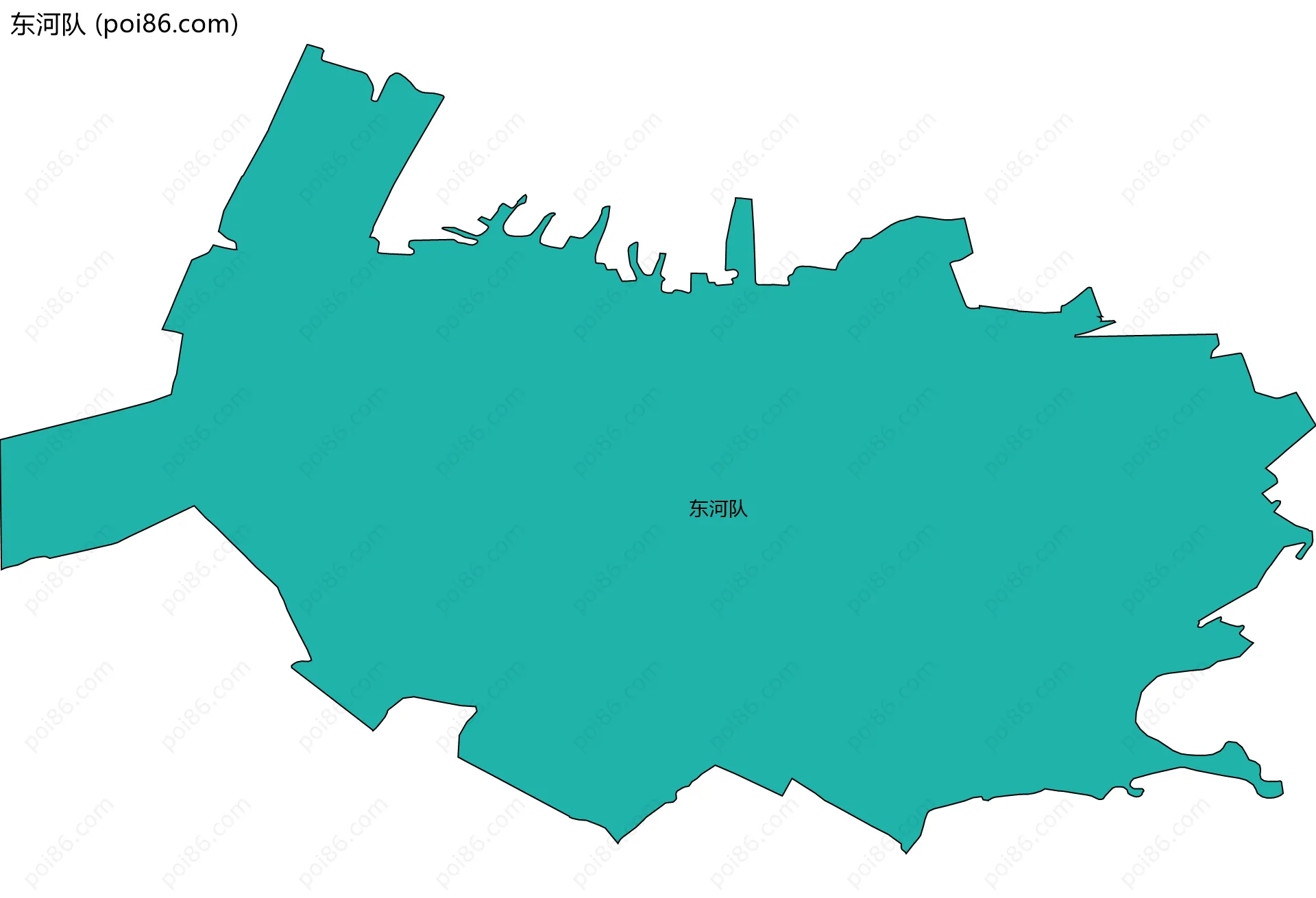 东河队边界地图