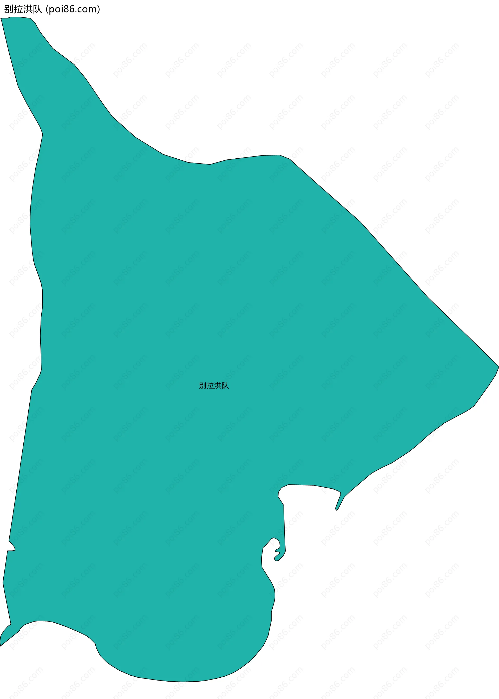 别拉洪队边界地图