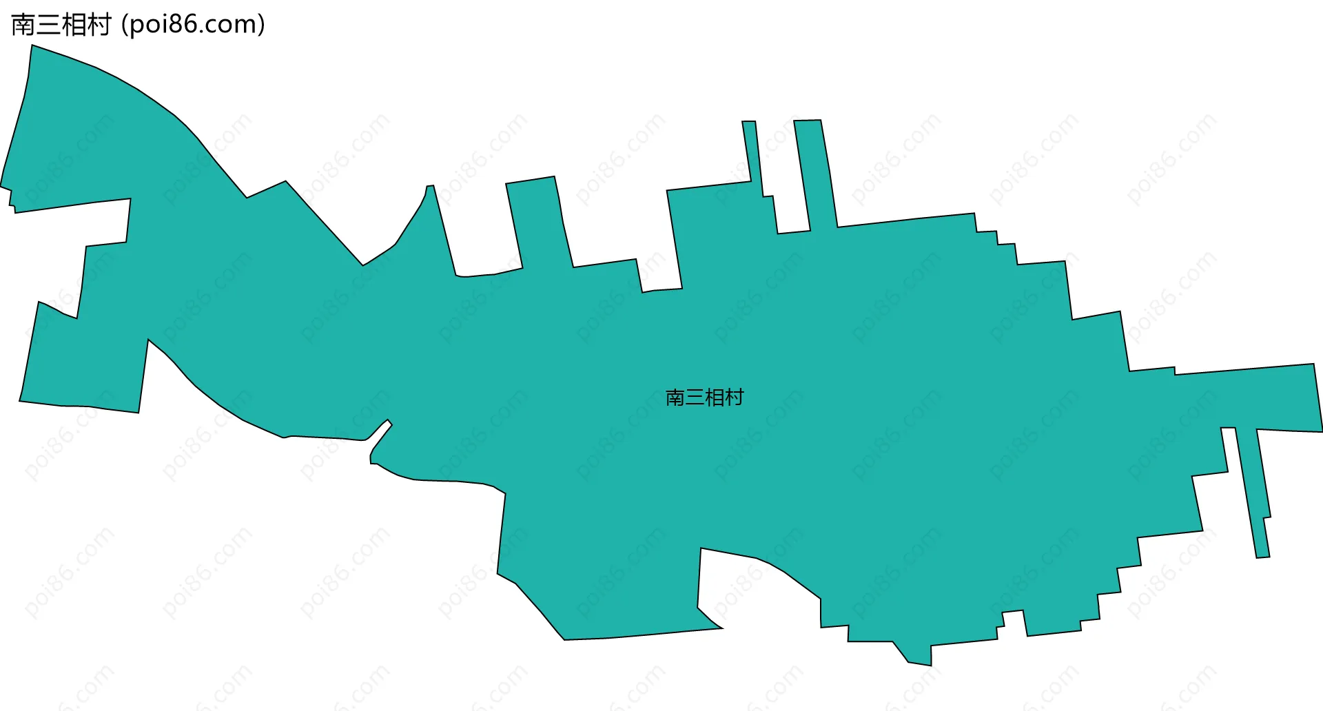 南三相村边界地图