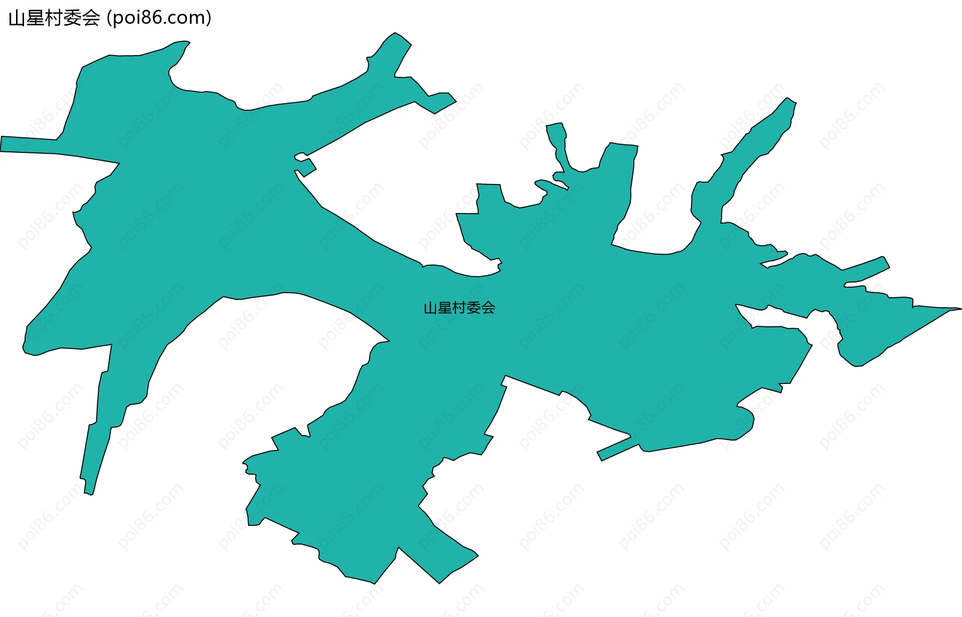山星村委会边界地图
