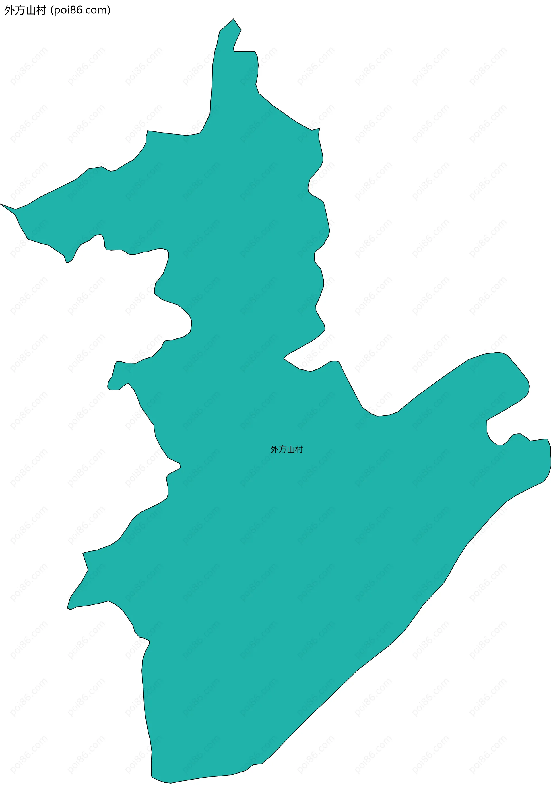 外方山村边界地图
